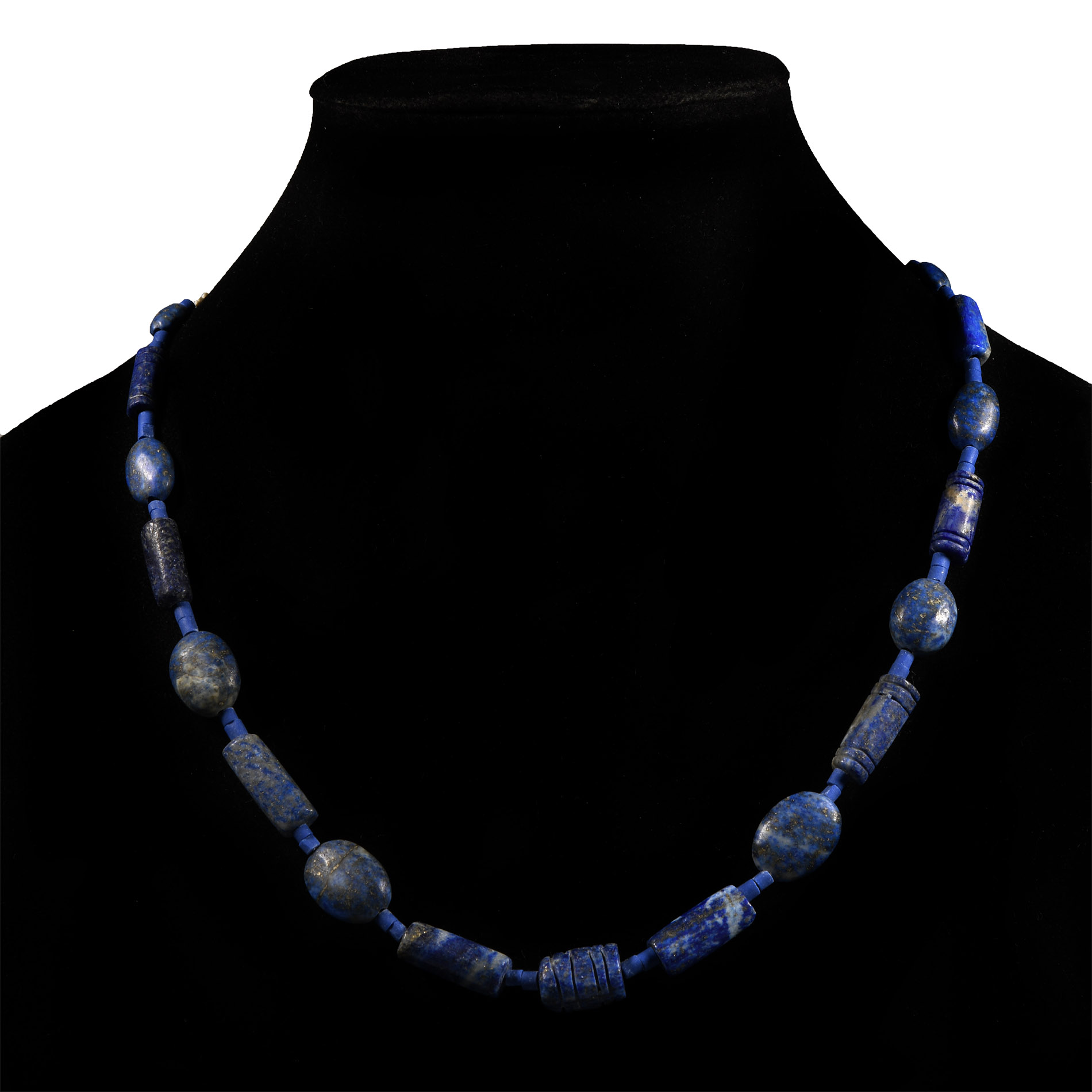 Bactrian Style Lapis Lazuli Bead Necklace String