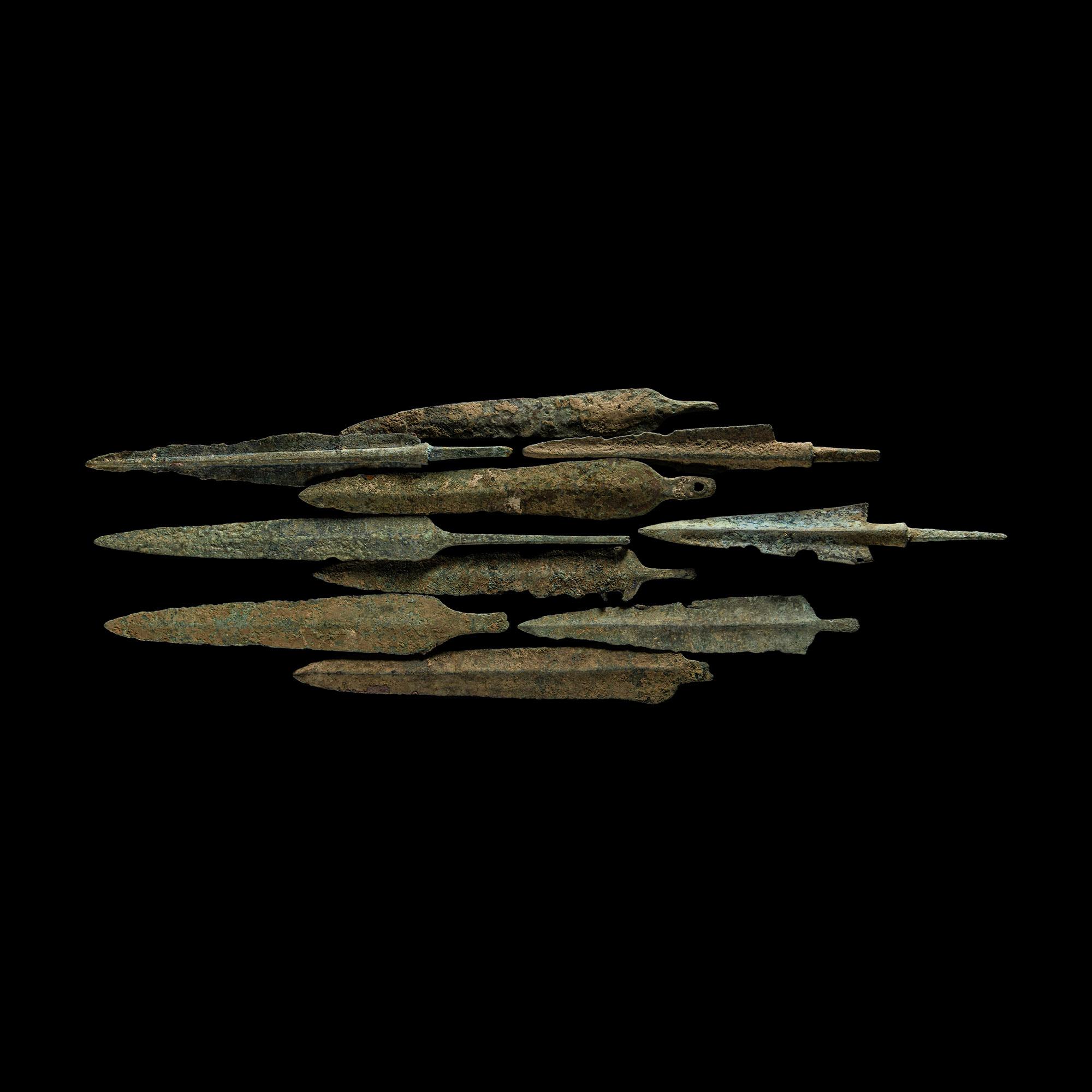 Western Asiatic Bronze Arrowheads, Javelin Heads and Daggers