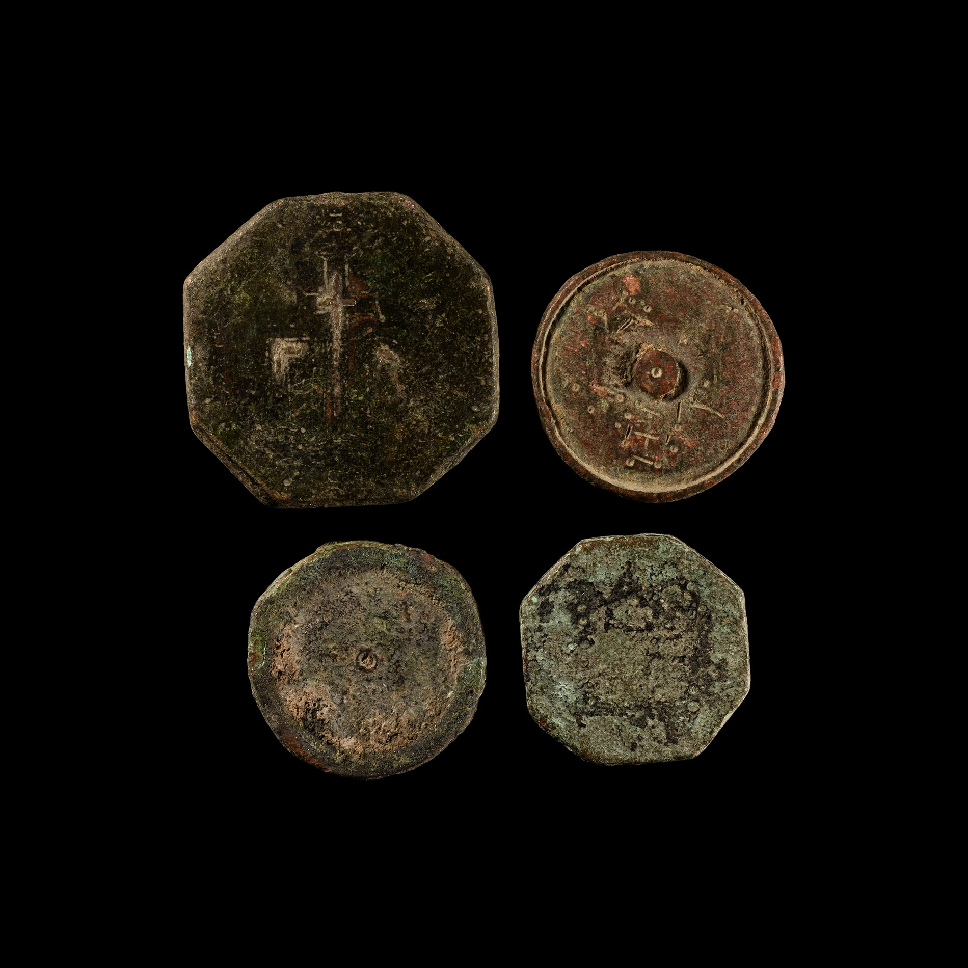 Byzantine Bronze Trade Weight Group