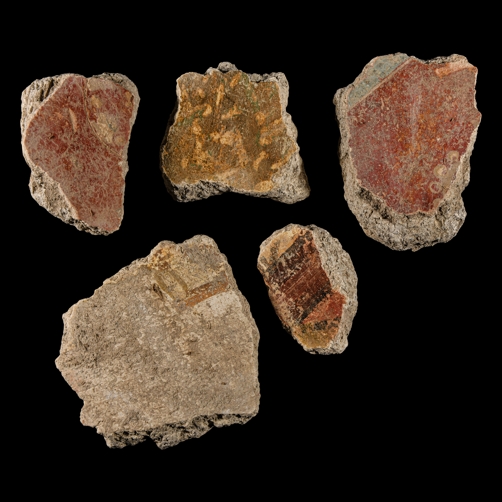 Roman Fresco Painted Wall Plaster Collection