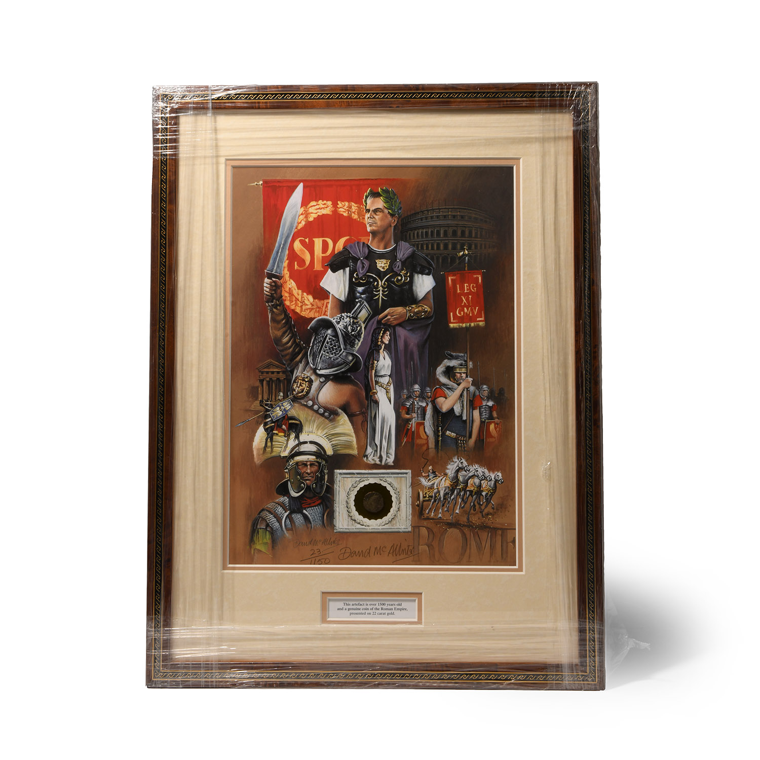 Roman Coin and Limited Edition Framed Print