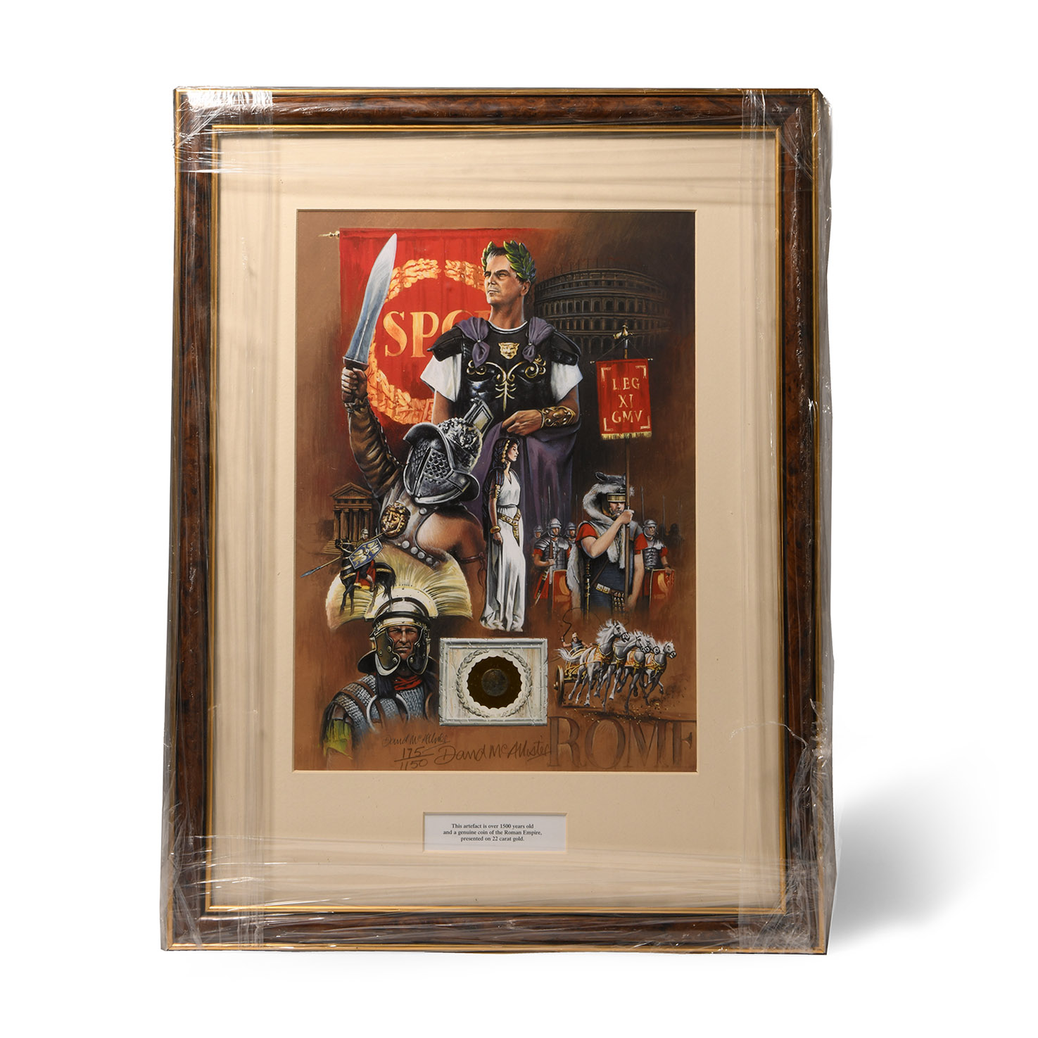 Roman Coin and Limited Edition Framed Print