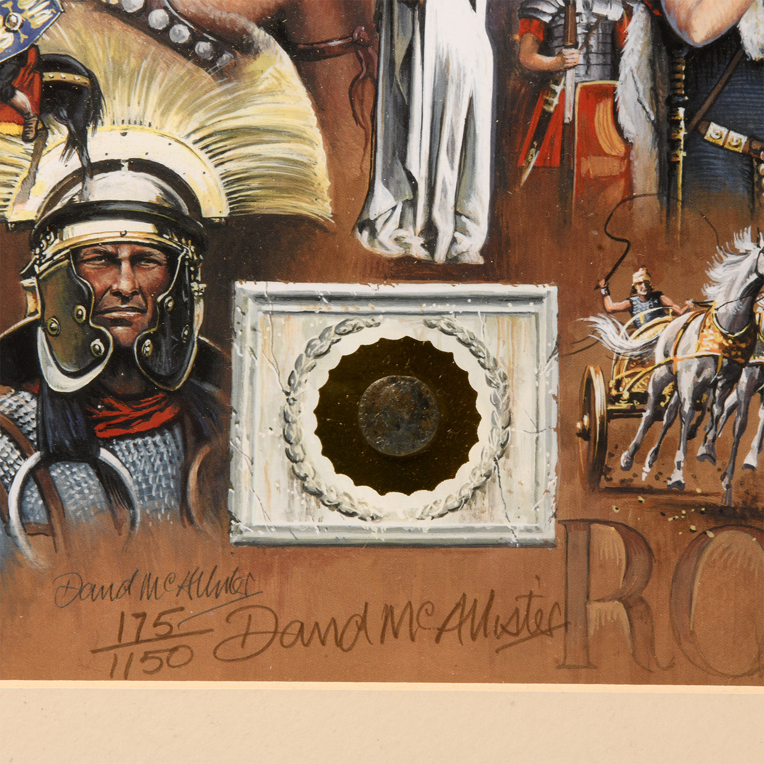 Roman Coin and Limited Edition Framed Print