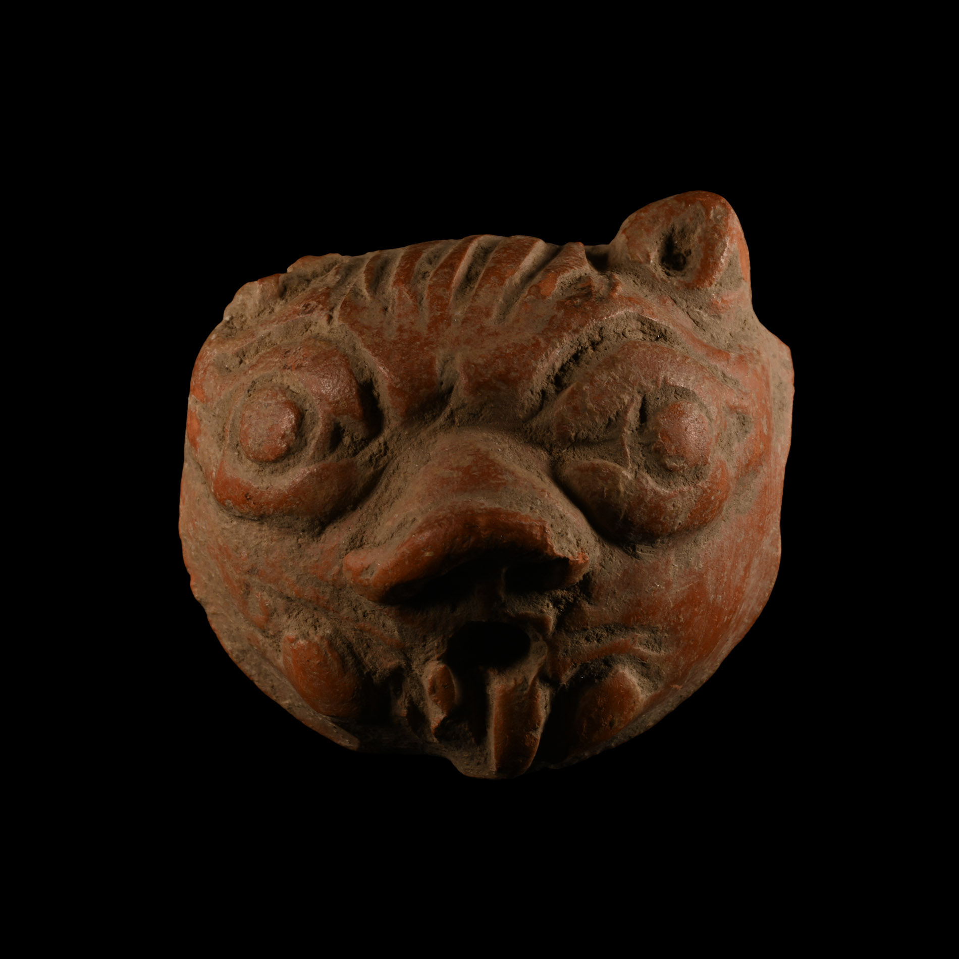 Chinese Terracotta Mythological Protome Mask