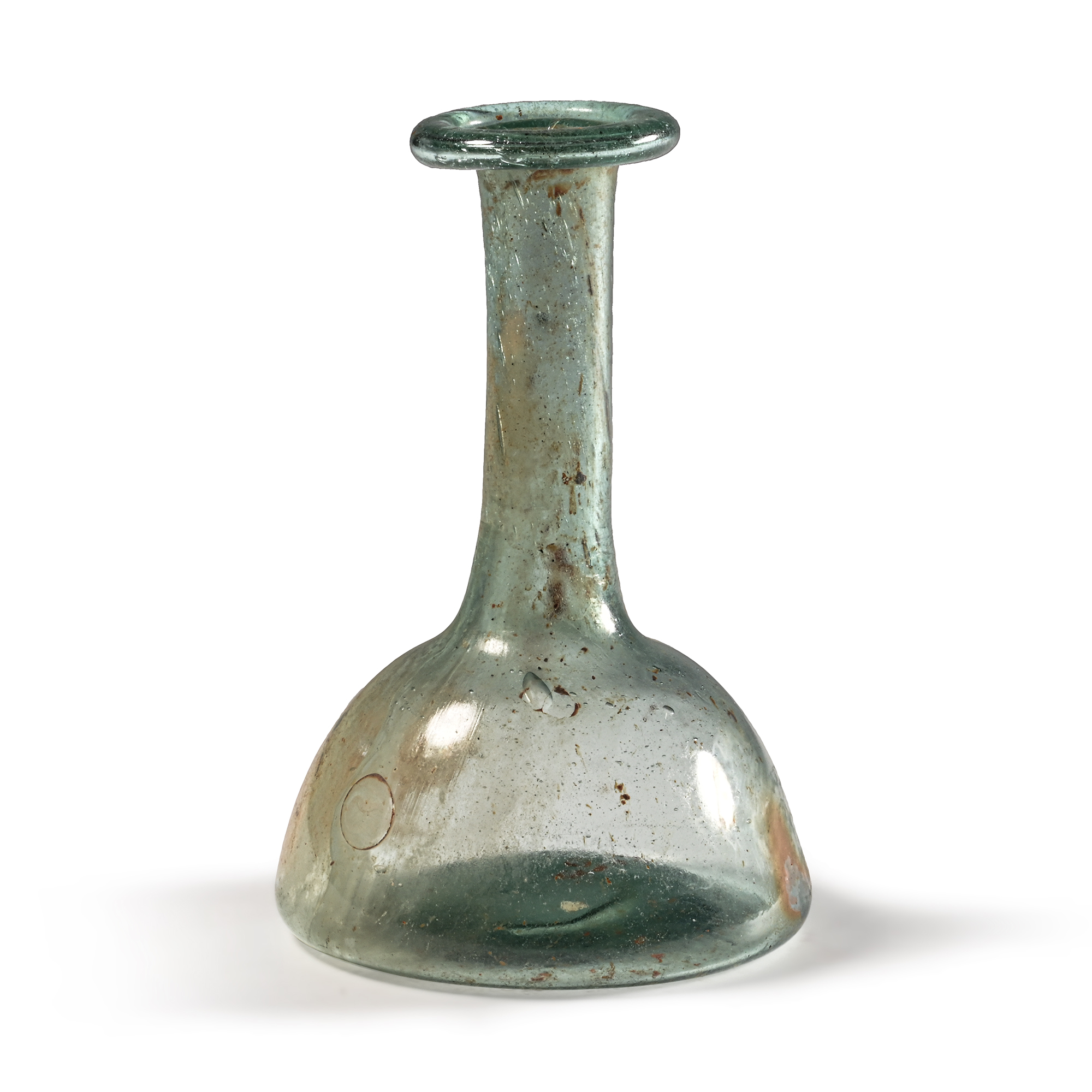 Roman Green Glass Vial