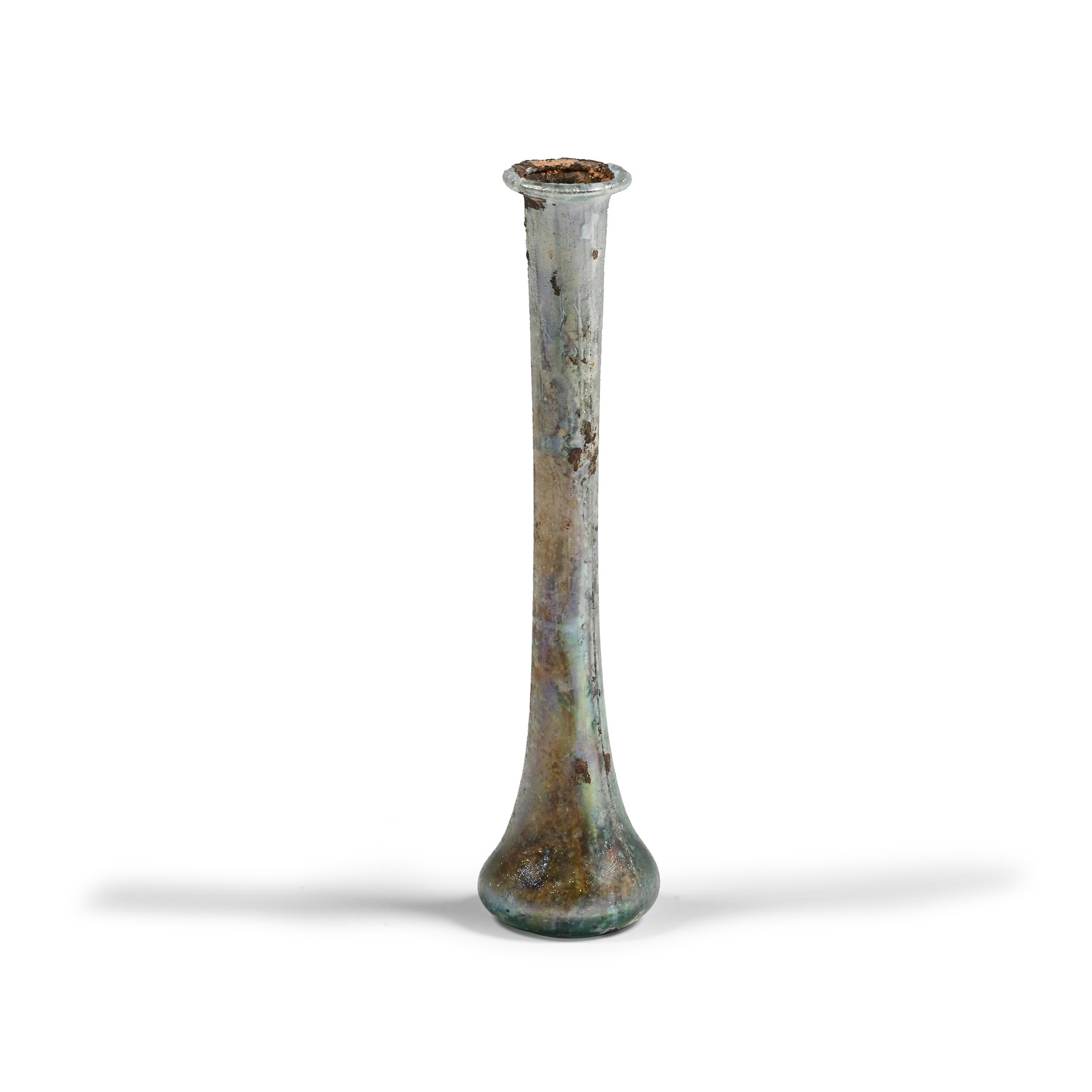 Roman Iridescent Glass Vial