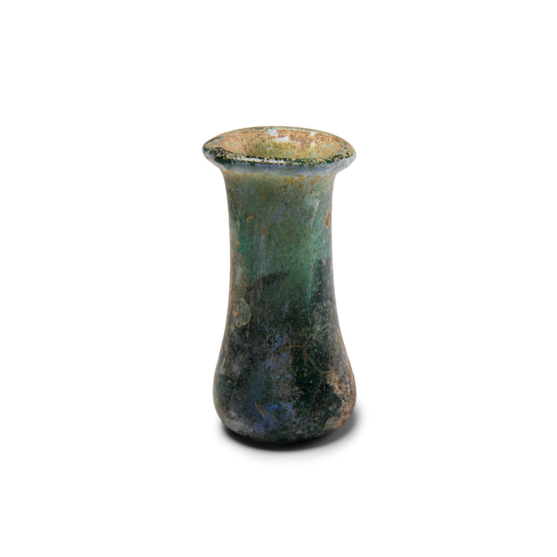 Roman Green Glass Vessel