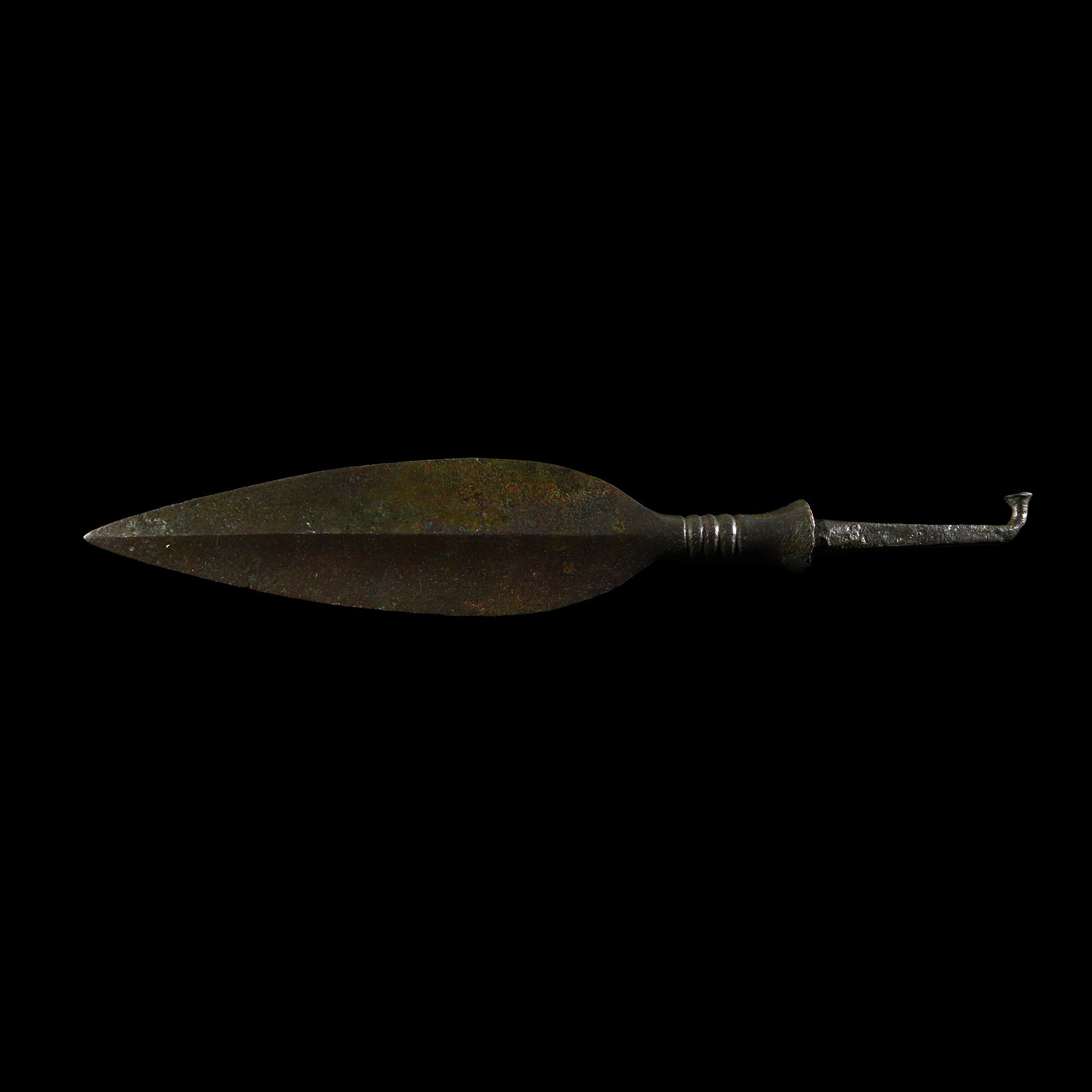 Western Asiatic Bronze Leaf-Shaped Spearhead