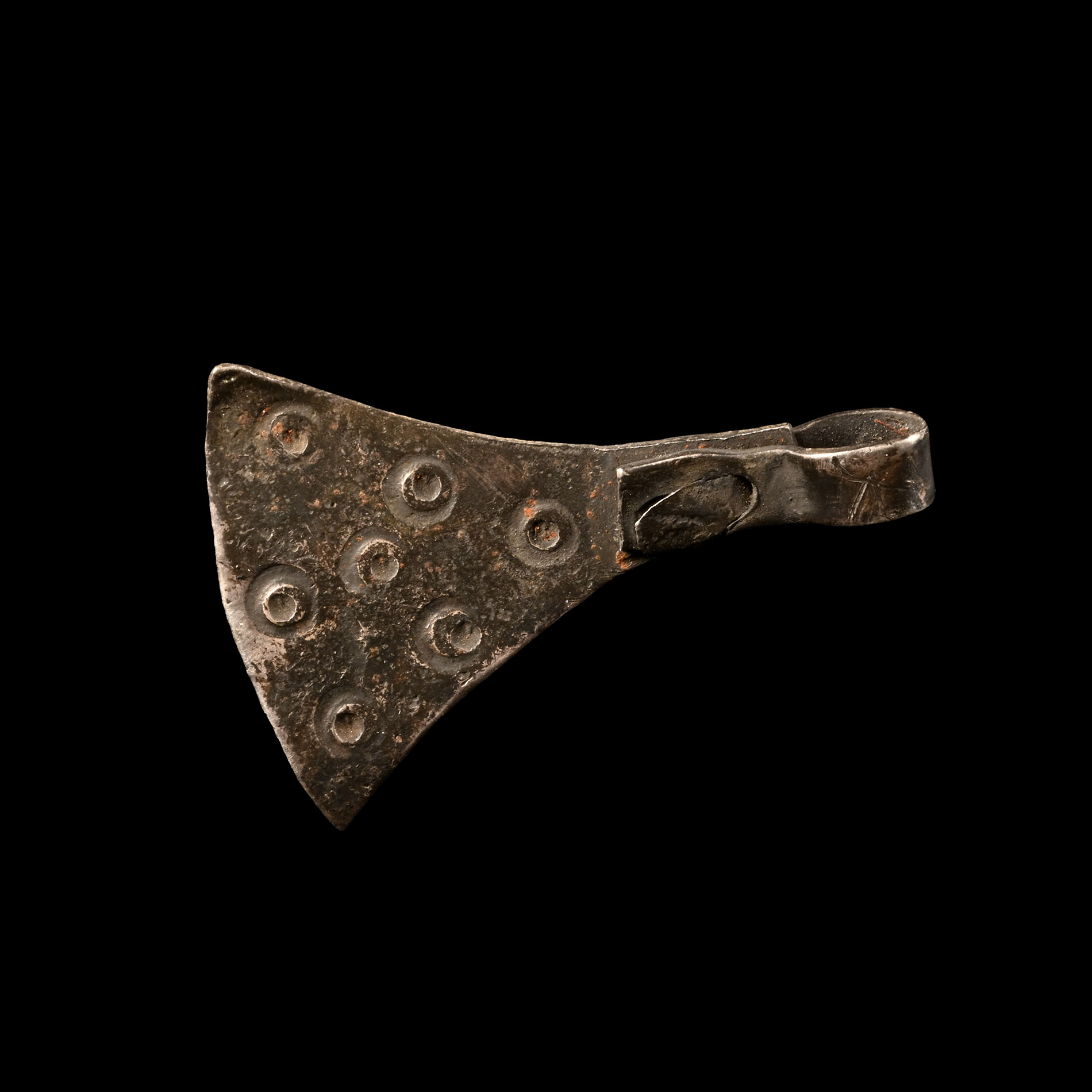 Viking Age Silver Axehead Pendant