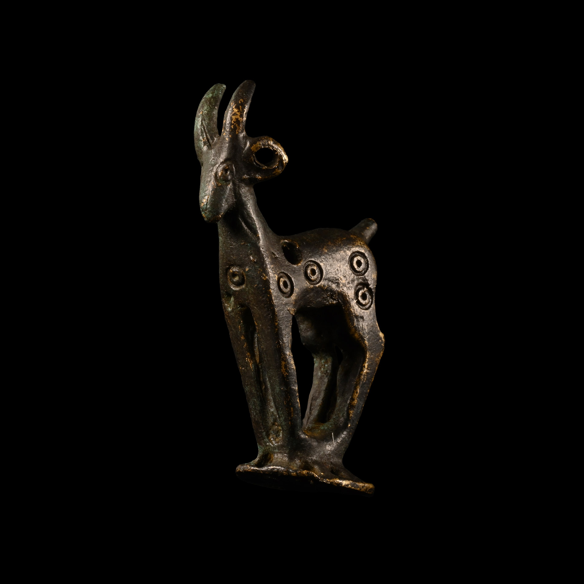 Western Asiatic Bronze Ibex Statuette
