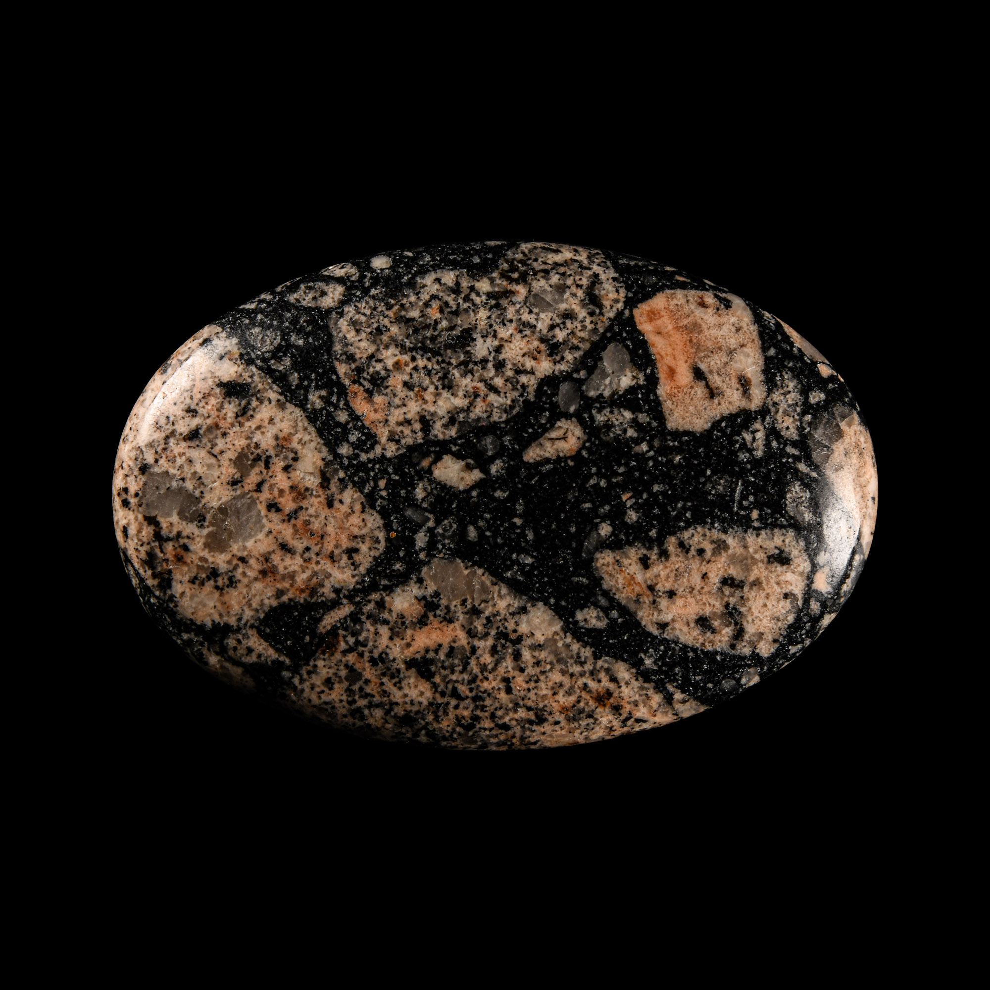 Natural History - 'English' Polished Explosion Breccia Pebble