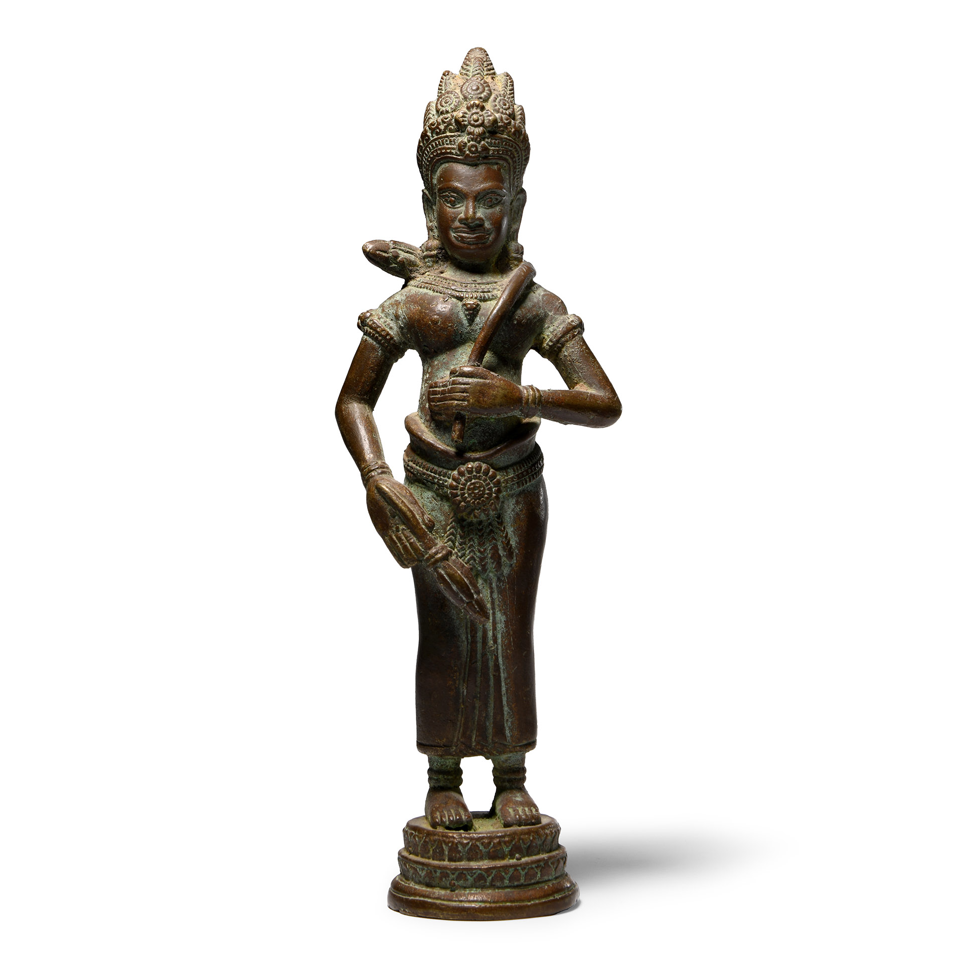 Indian Bronze Figure of Lakshmi