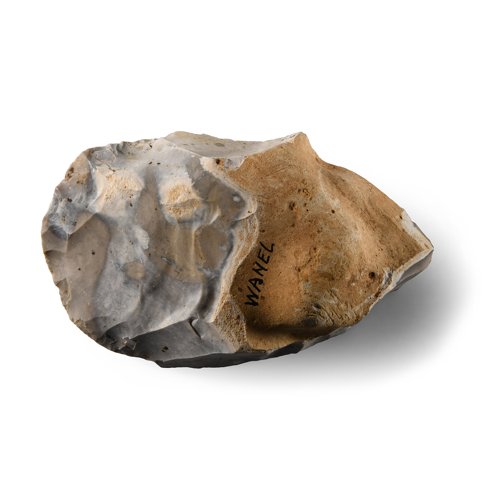 Stone Age French Flint Bifacial Handaxe