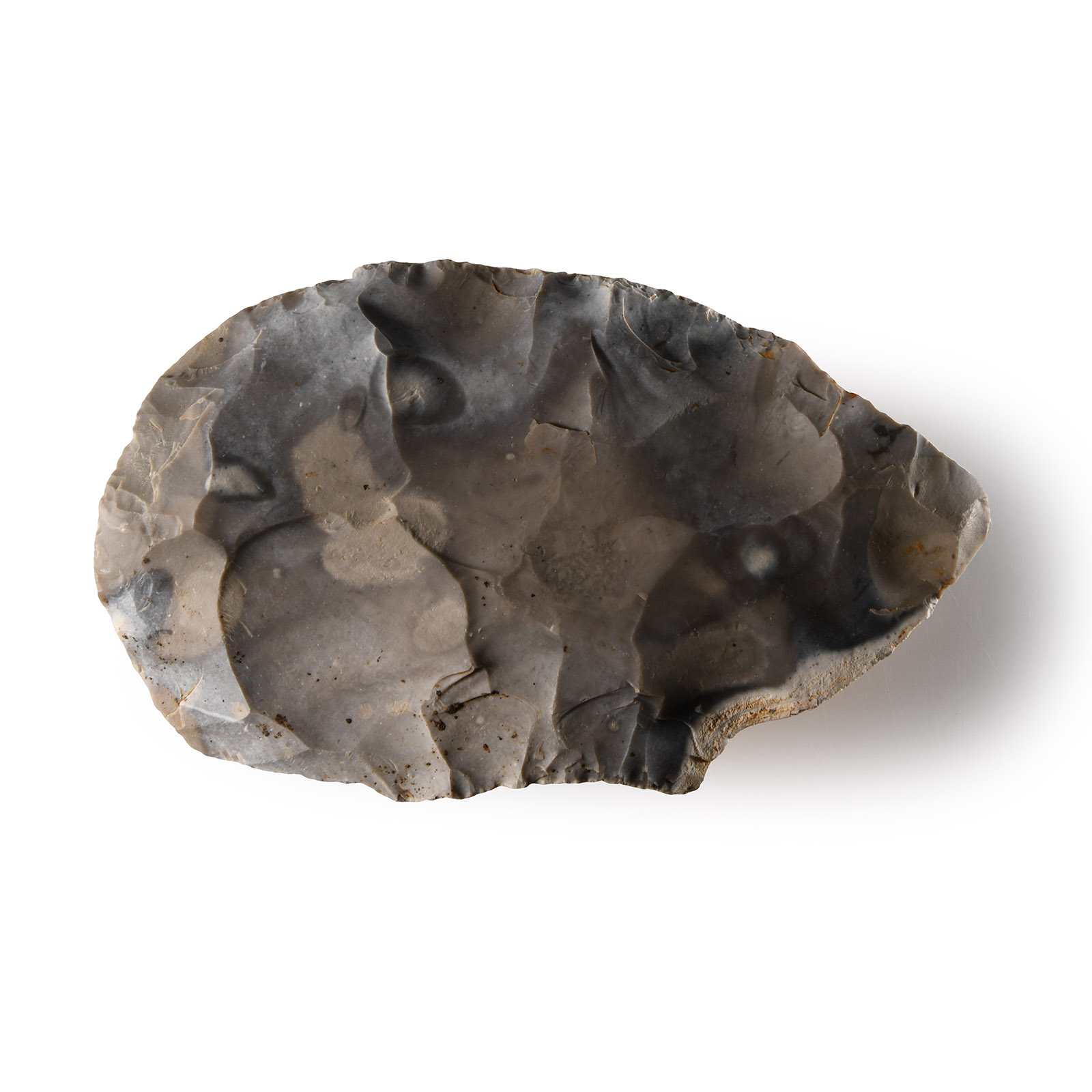 Stone Age French Flint Bifacial Handaxe
