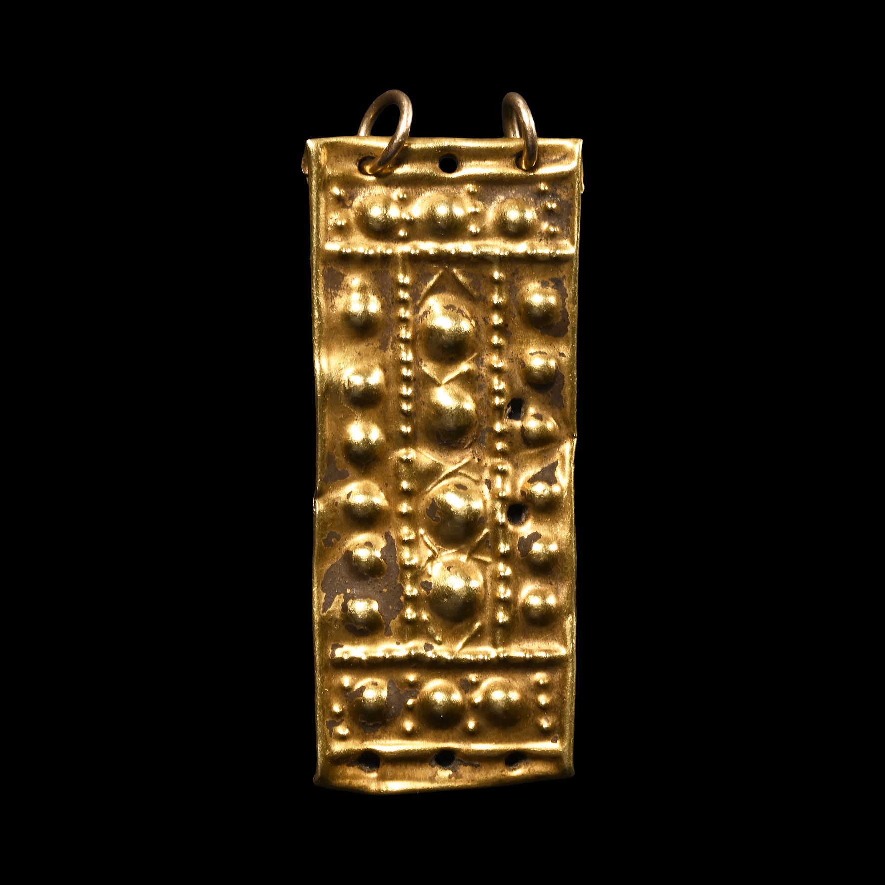 Proto-Etruscan Gold Repousse Mount with Bosses