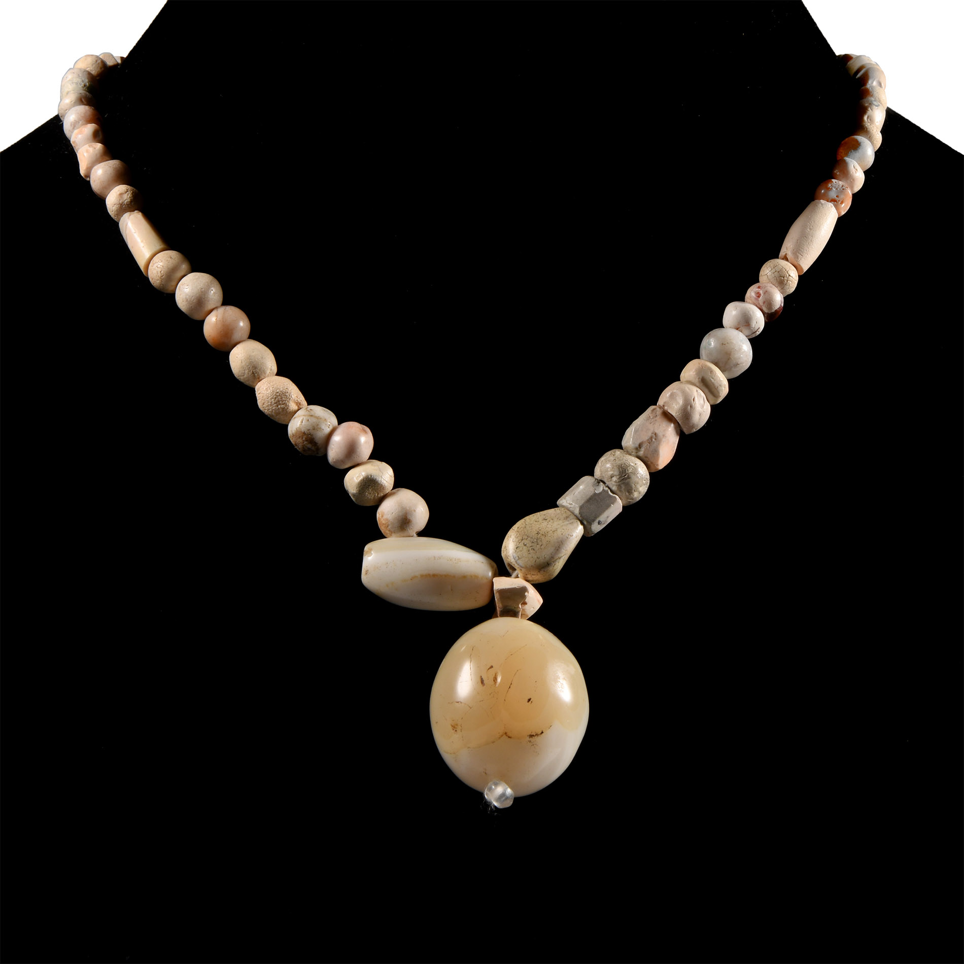 Western Asiatic Stone Bead Necklace String