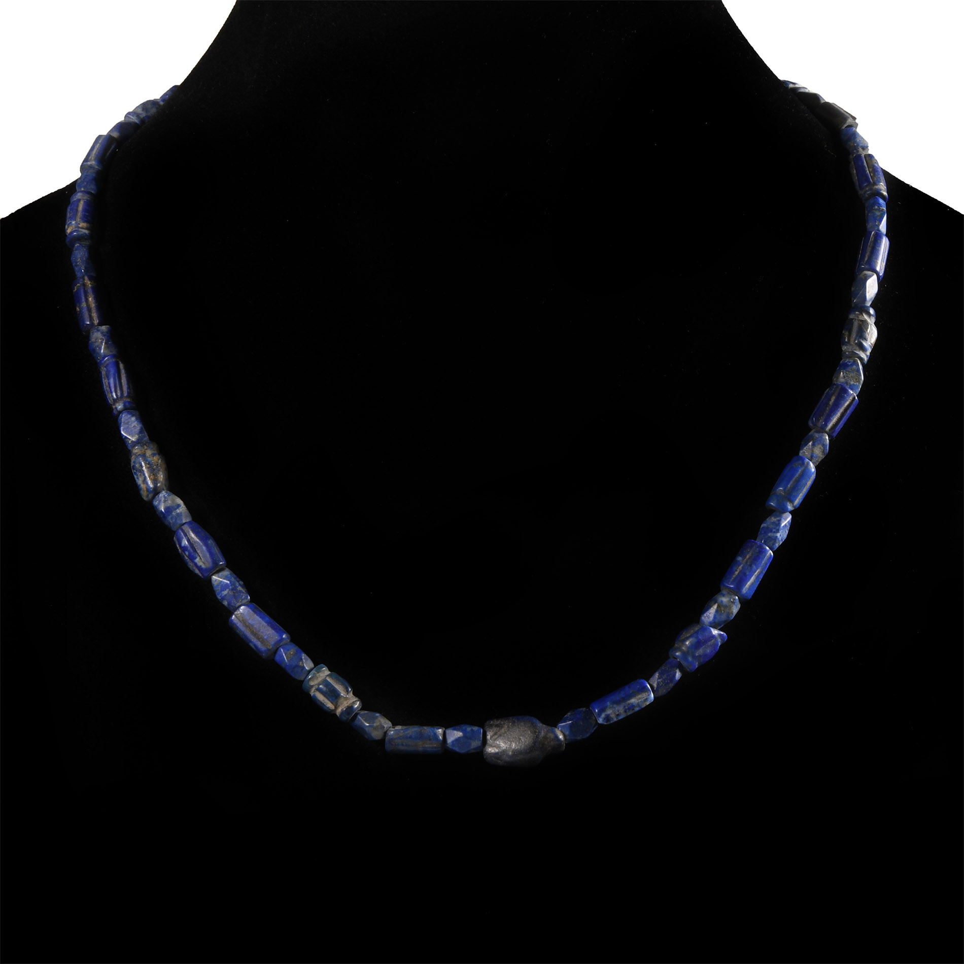 Bactrian Style Lapis Lazuli Bead Necklace String