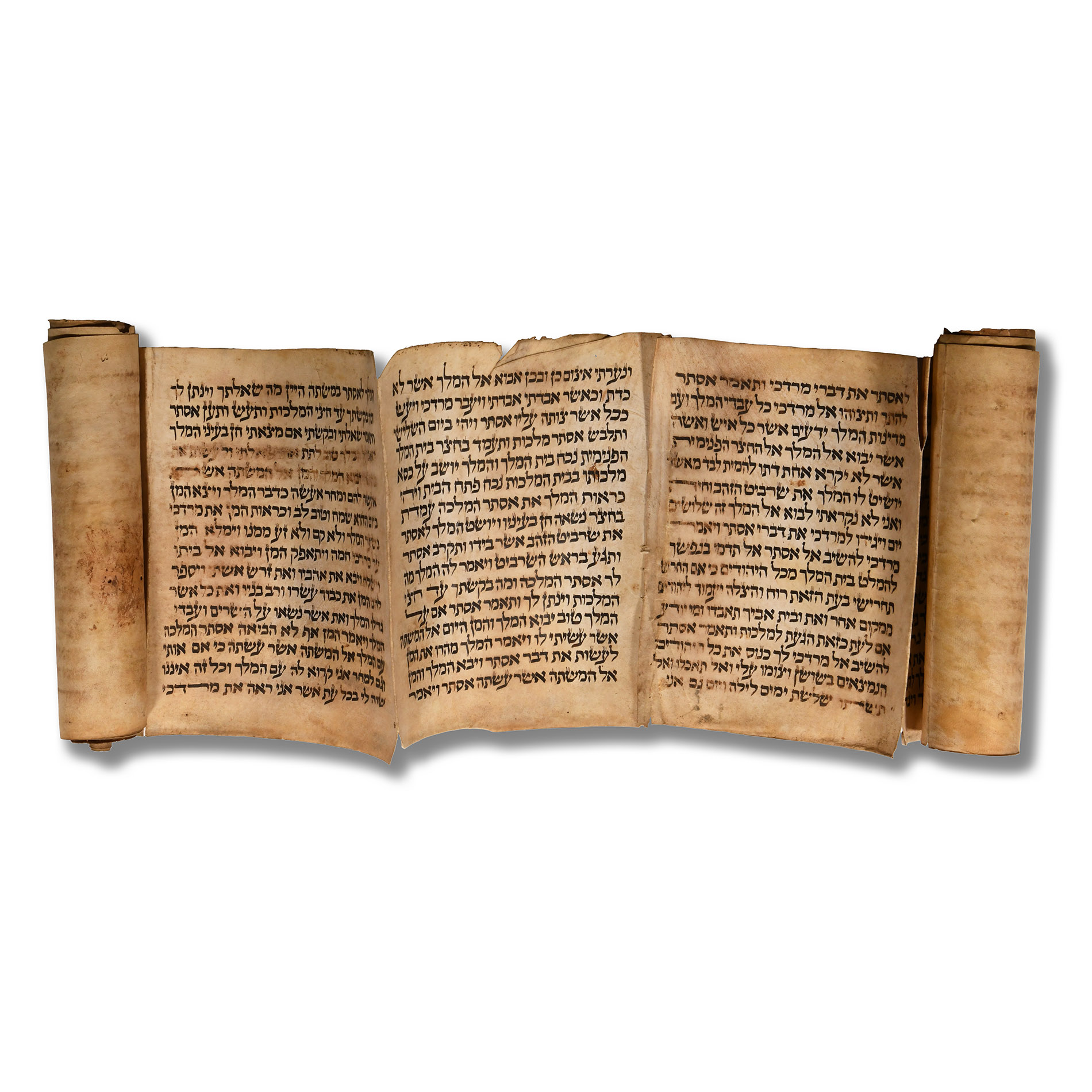 Hebrew Vellum Manuscript Scroll