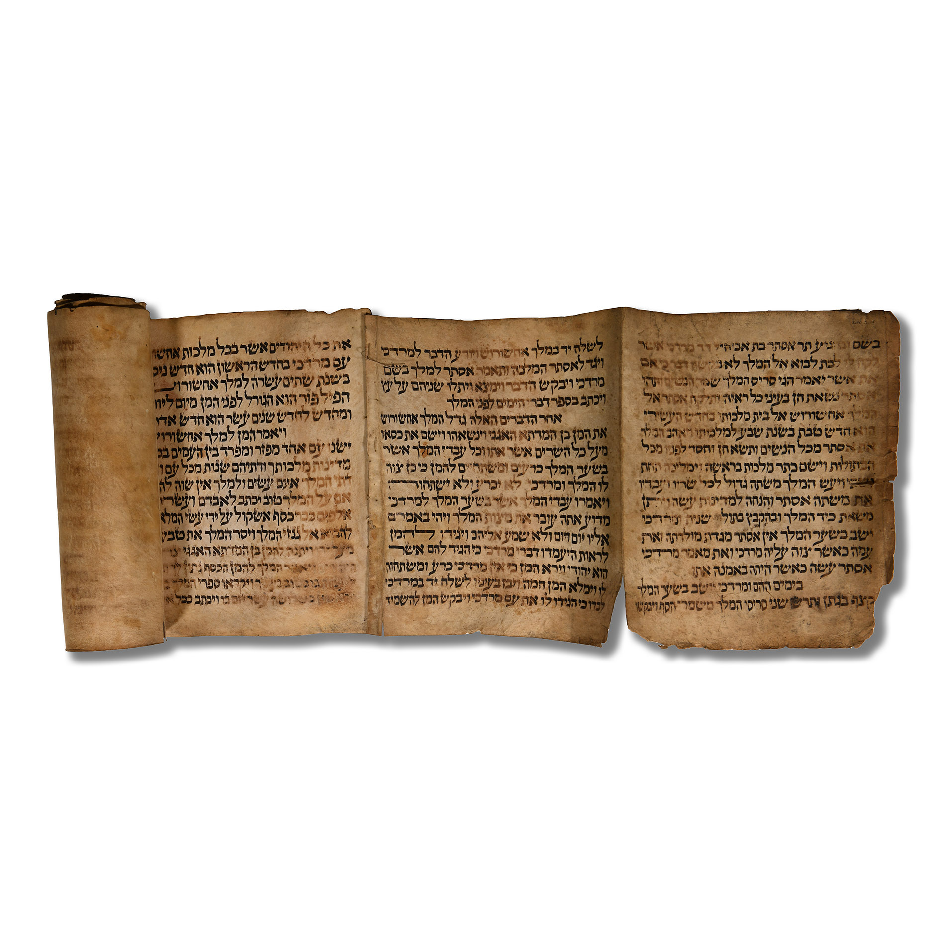 Hebrew Vellum Manuscript Scroll