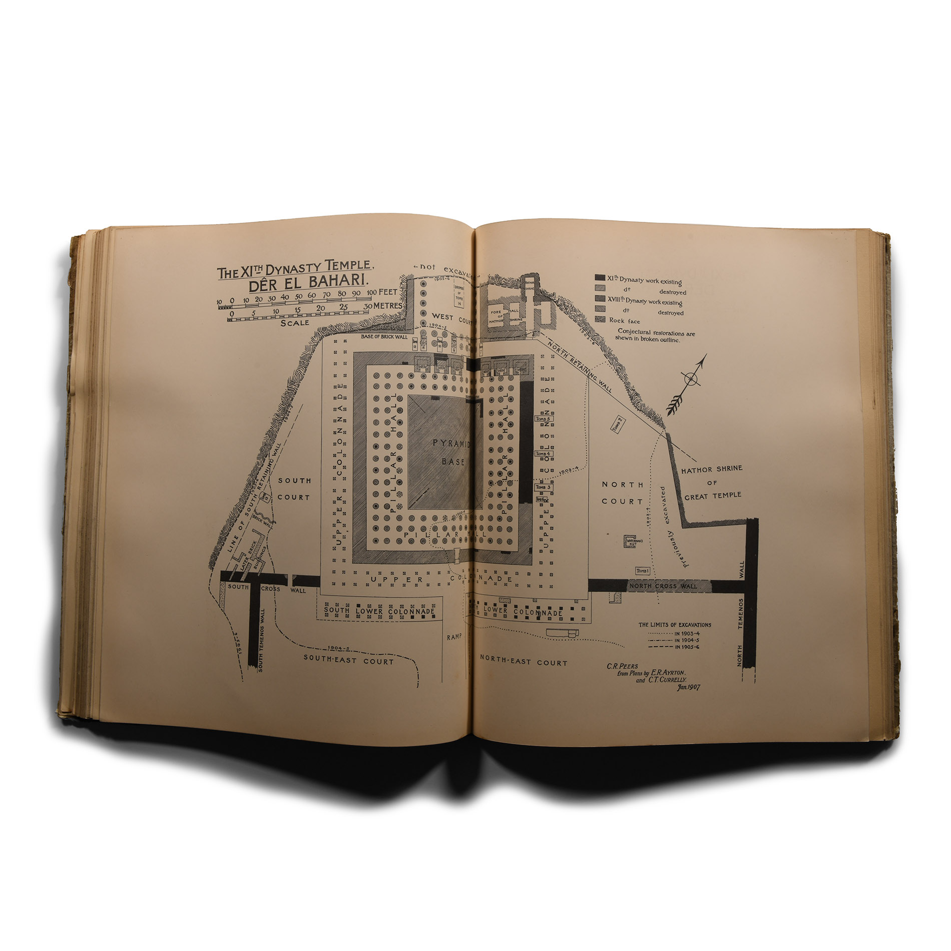 Archaeological Books - Naville, E., The XIth Dynasty Temple at Deir El-Bahari (Egypt)