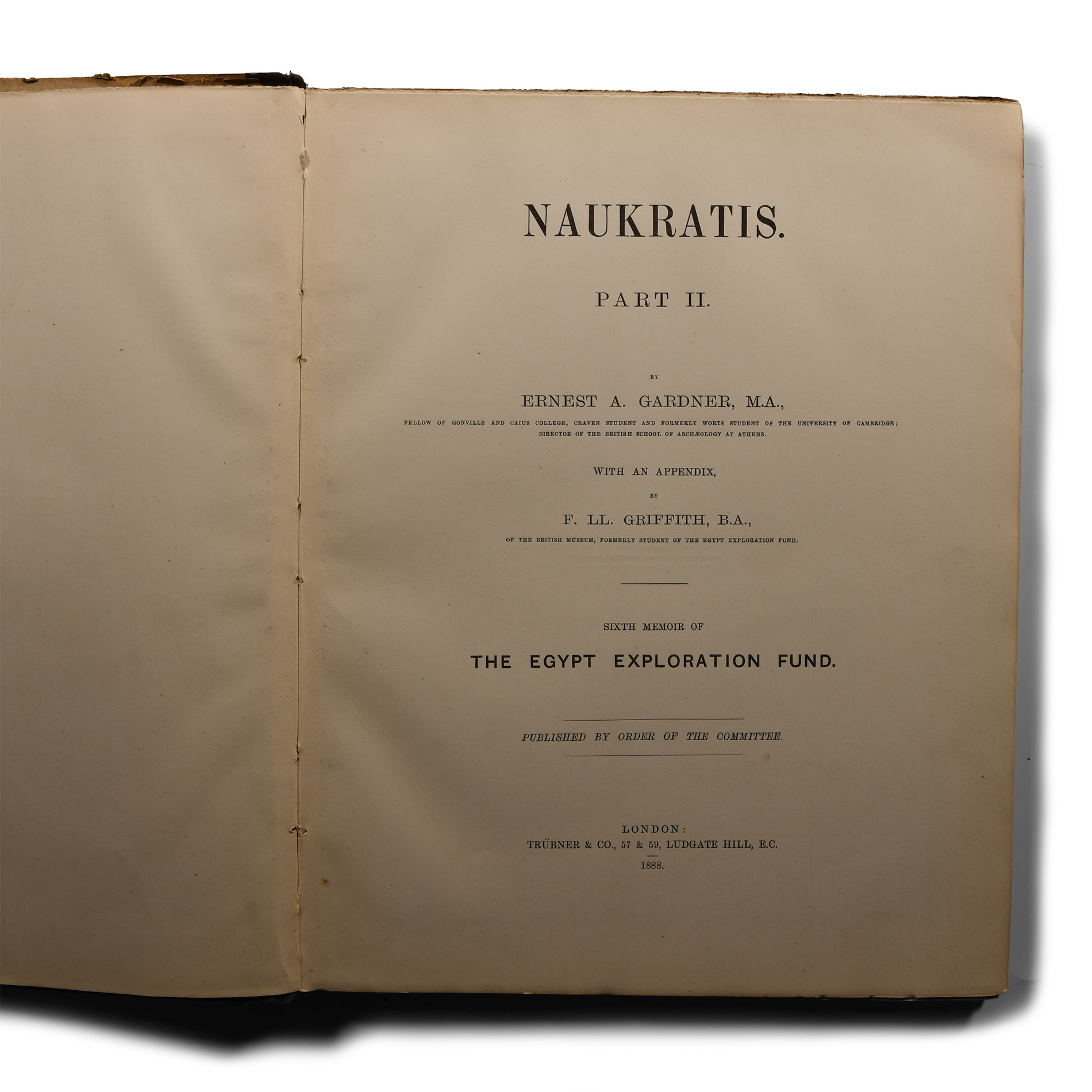 Archaeological Books - Gardner, E. A., Naukratis (Egypt), Part II