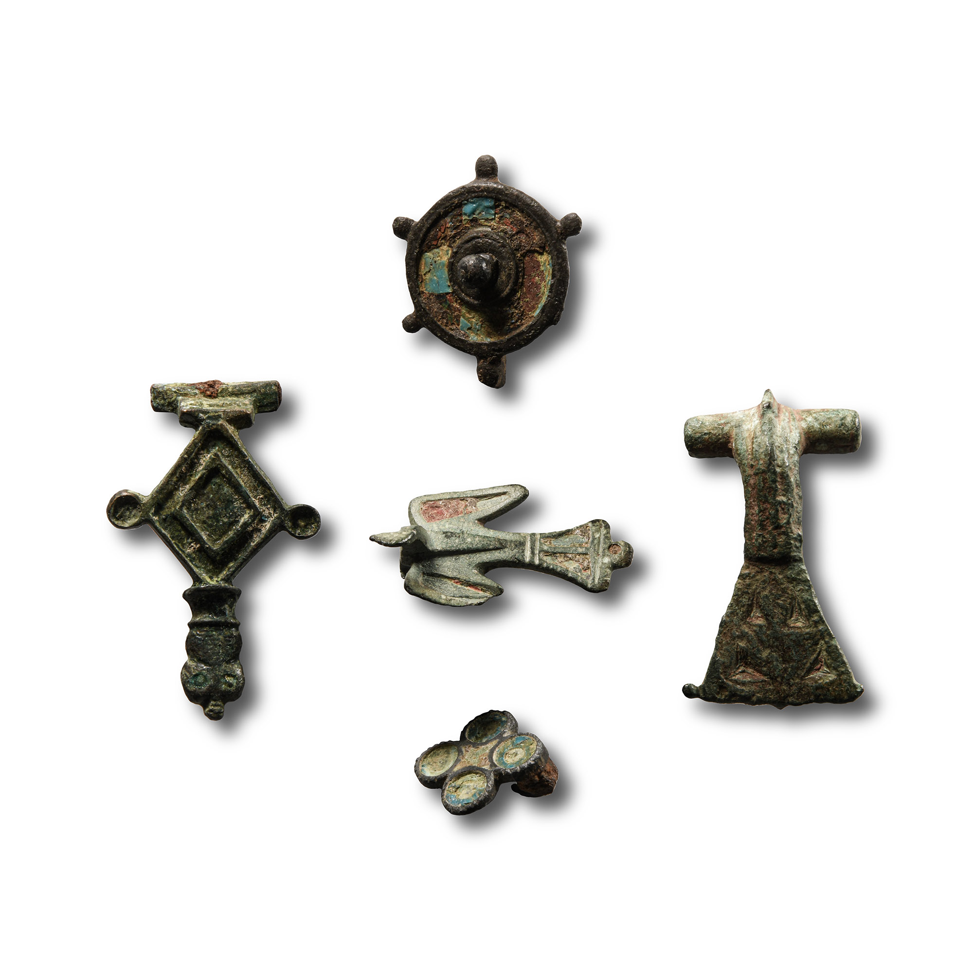 Roman Enamelled Bronze Brooch Collection