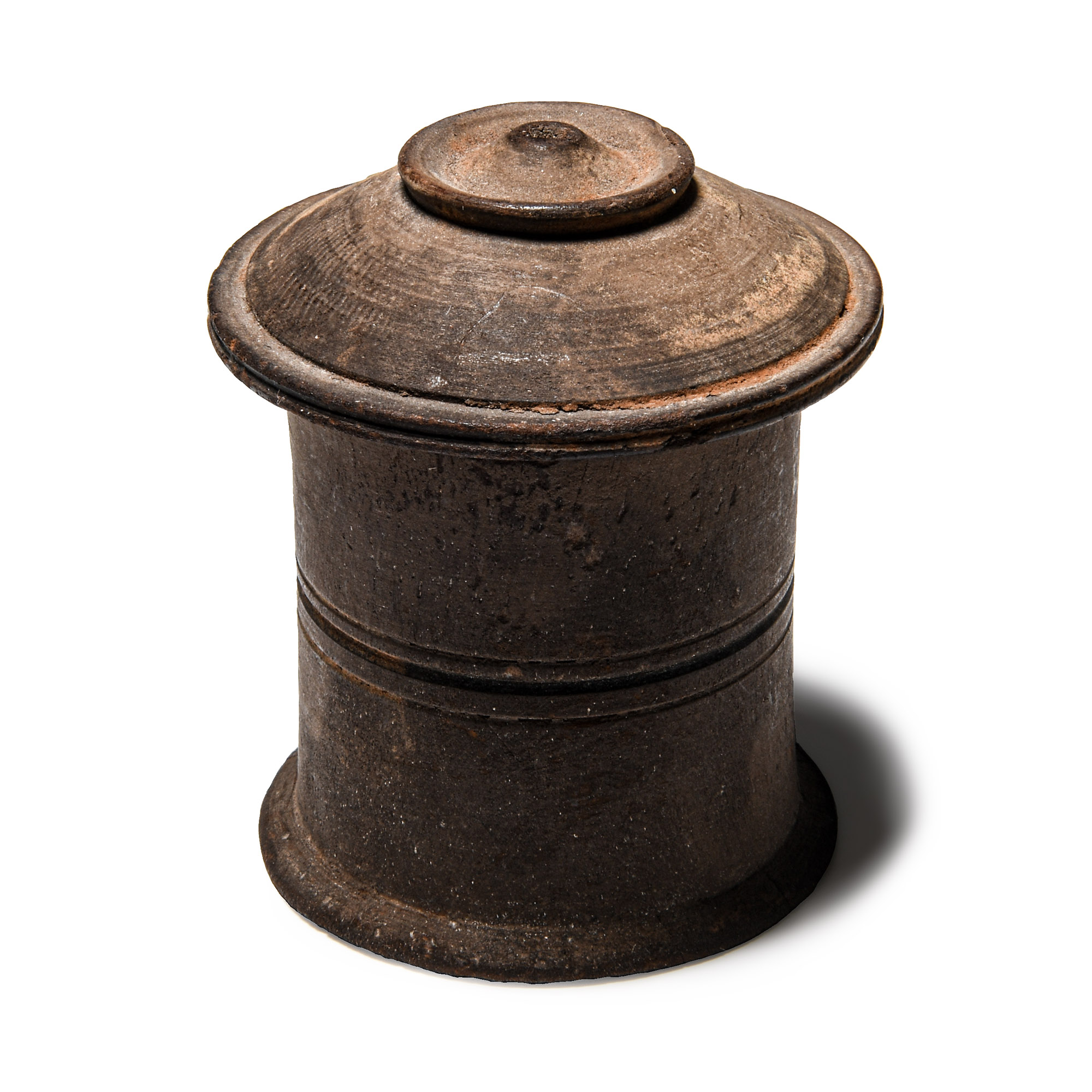 Egyptian Decorated Wooden Pyxis
