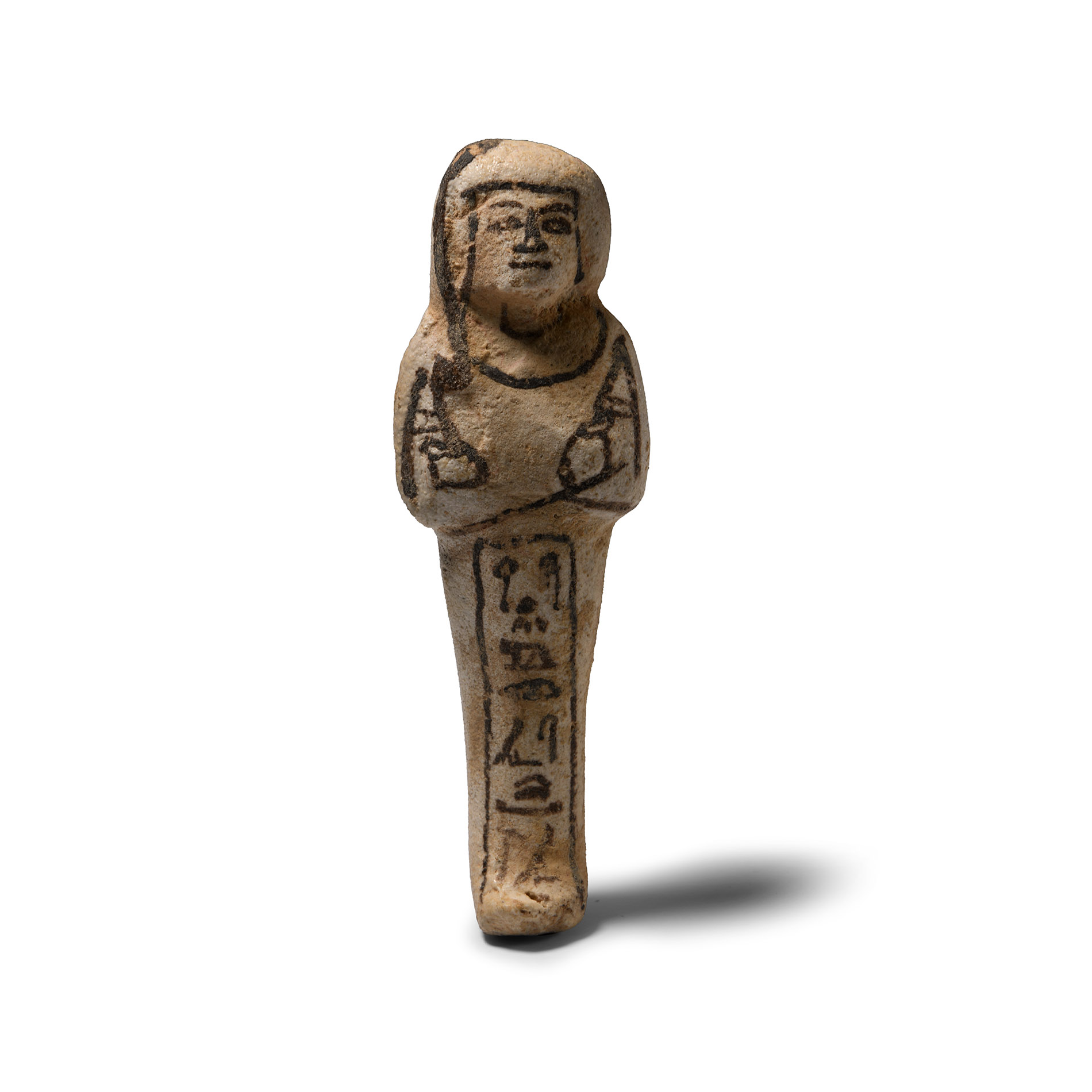 Egyptian White Faience Shabti for Khaemwaset