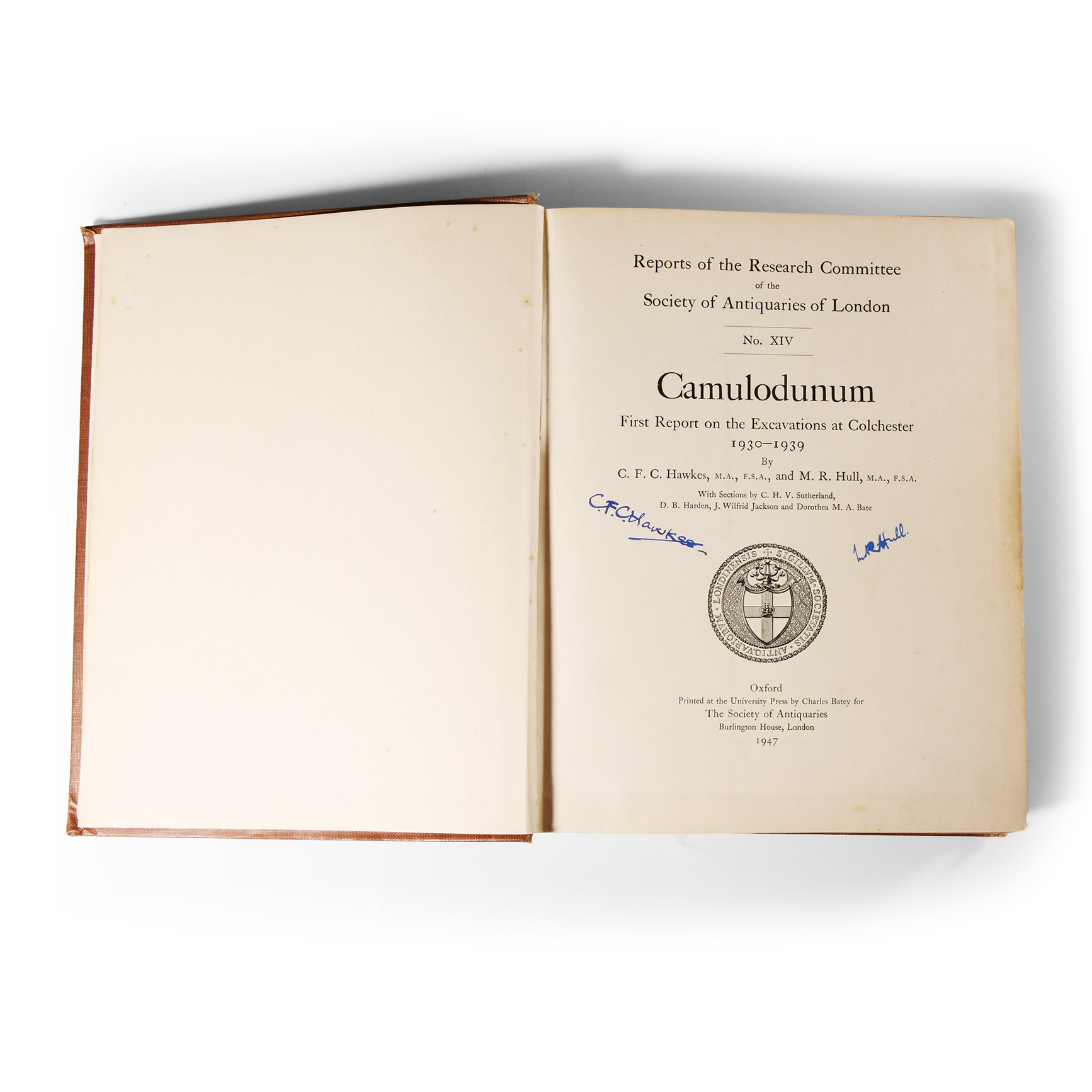 Archaeological Books - Hawkes & Hull - Camulodunum Report