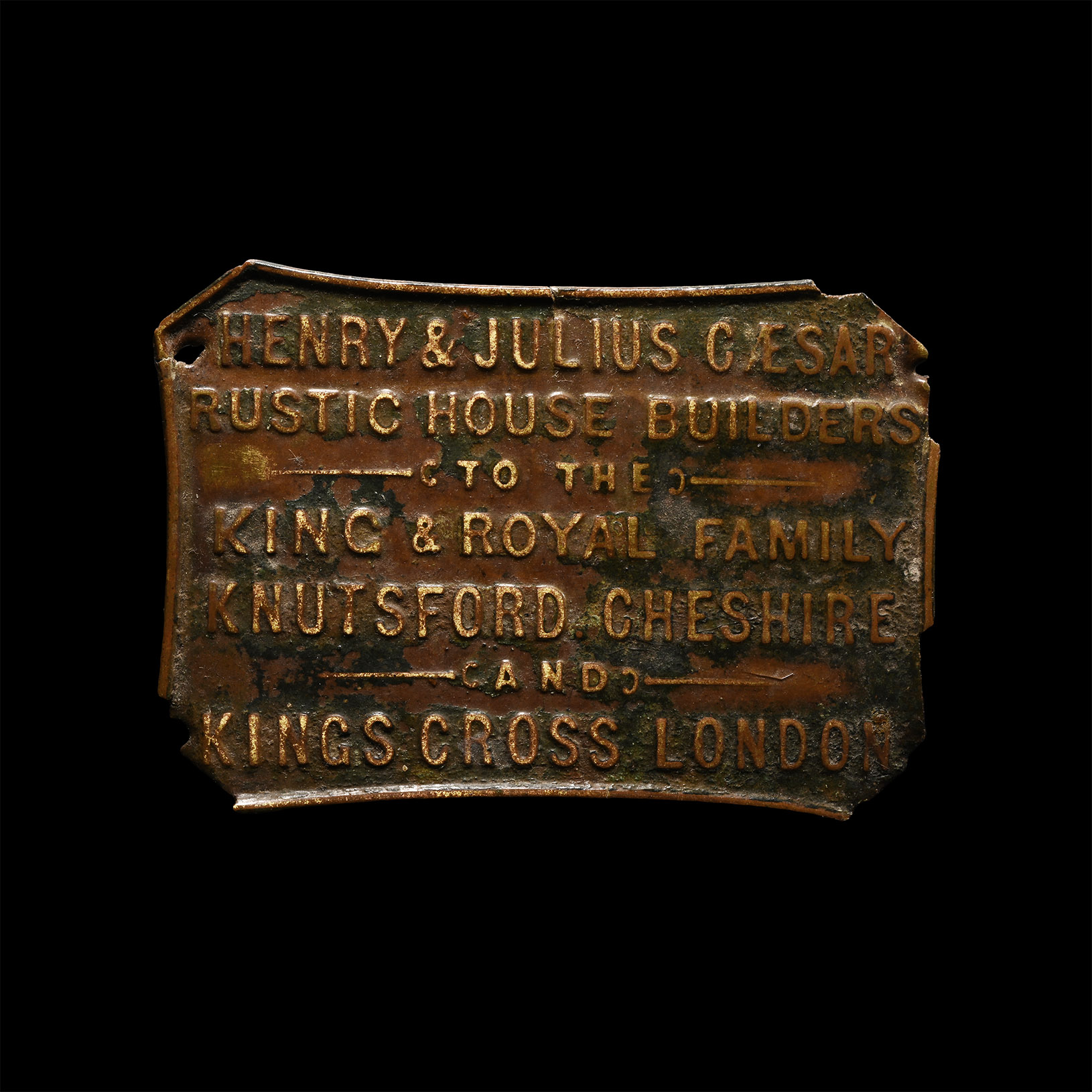 Henry & Julius Caesar Copper Plaque