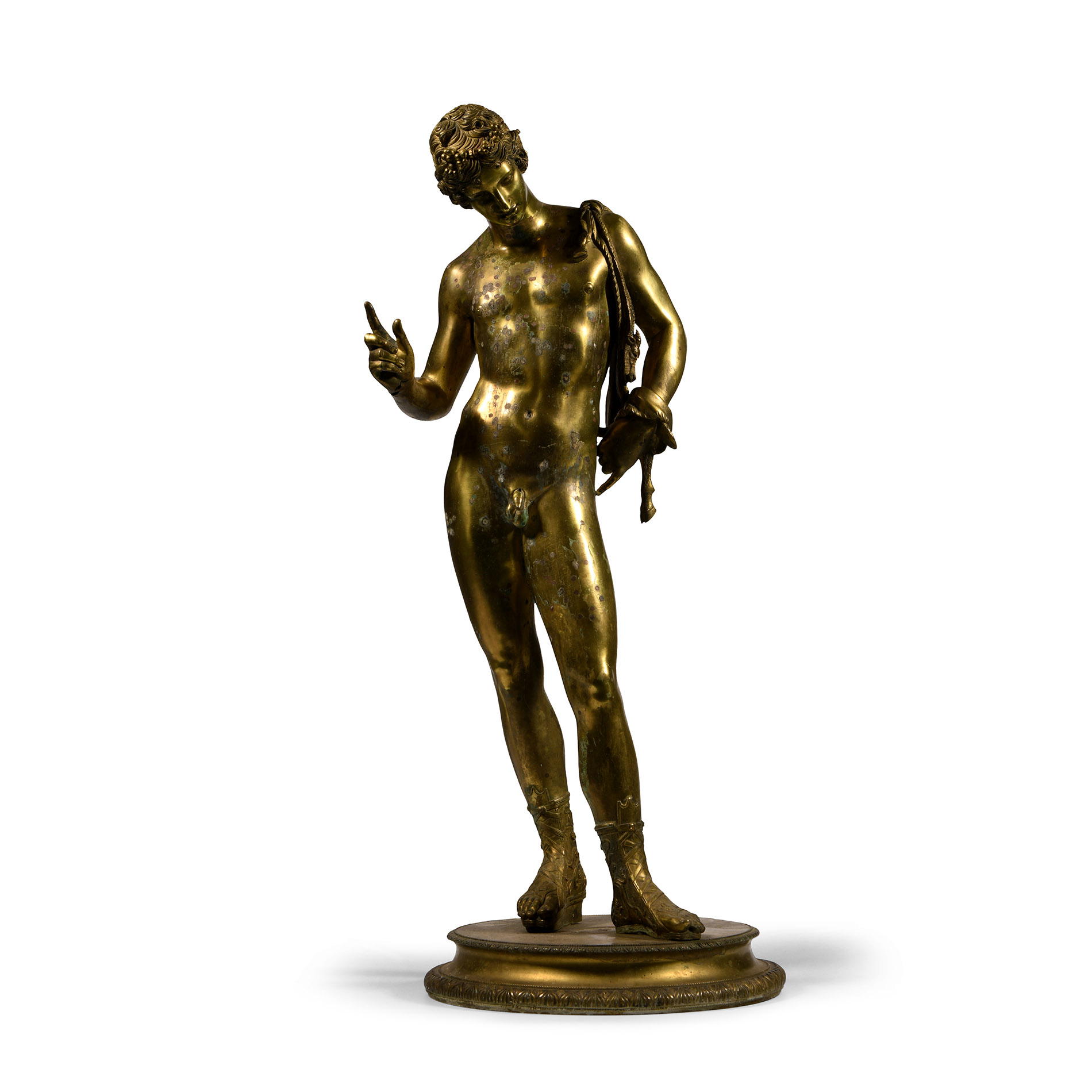 Gilt Bronze Statue of Narcissus