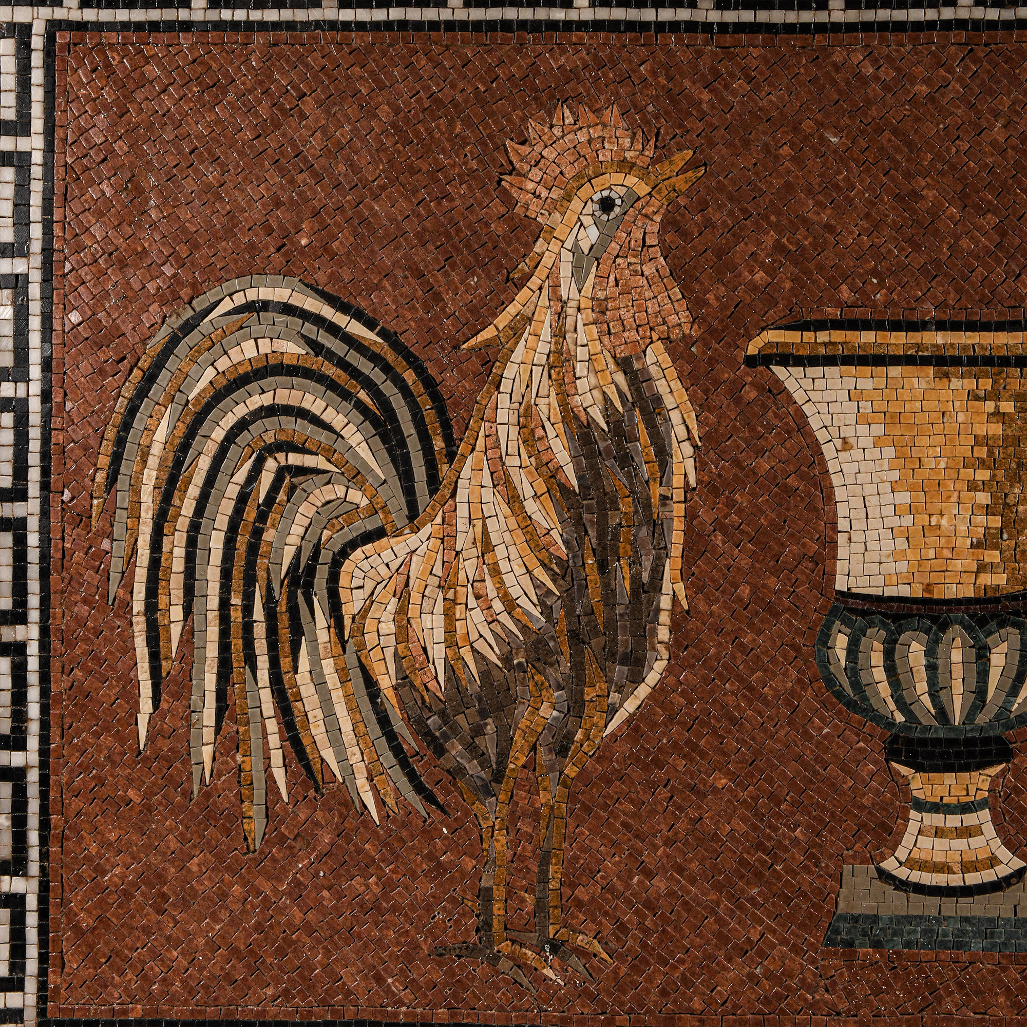 Large Roman Style Mosaic Panel