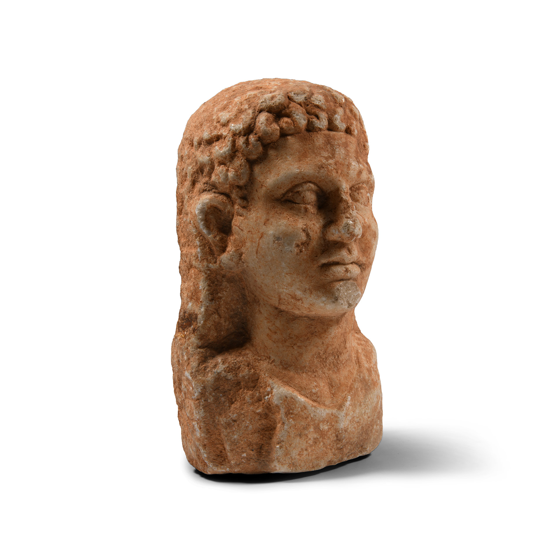 Roman Marble Bust of a Kouros