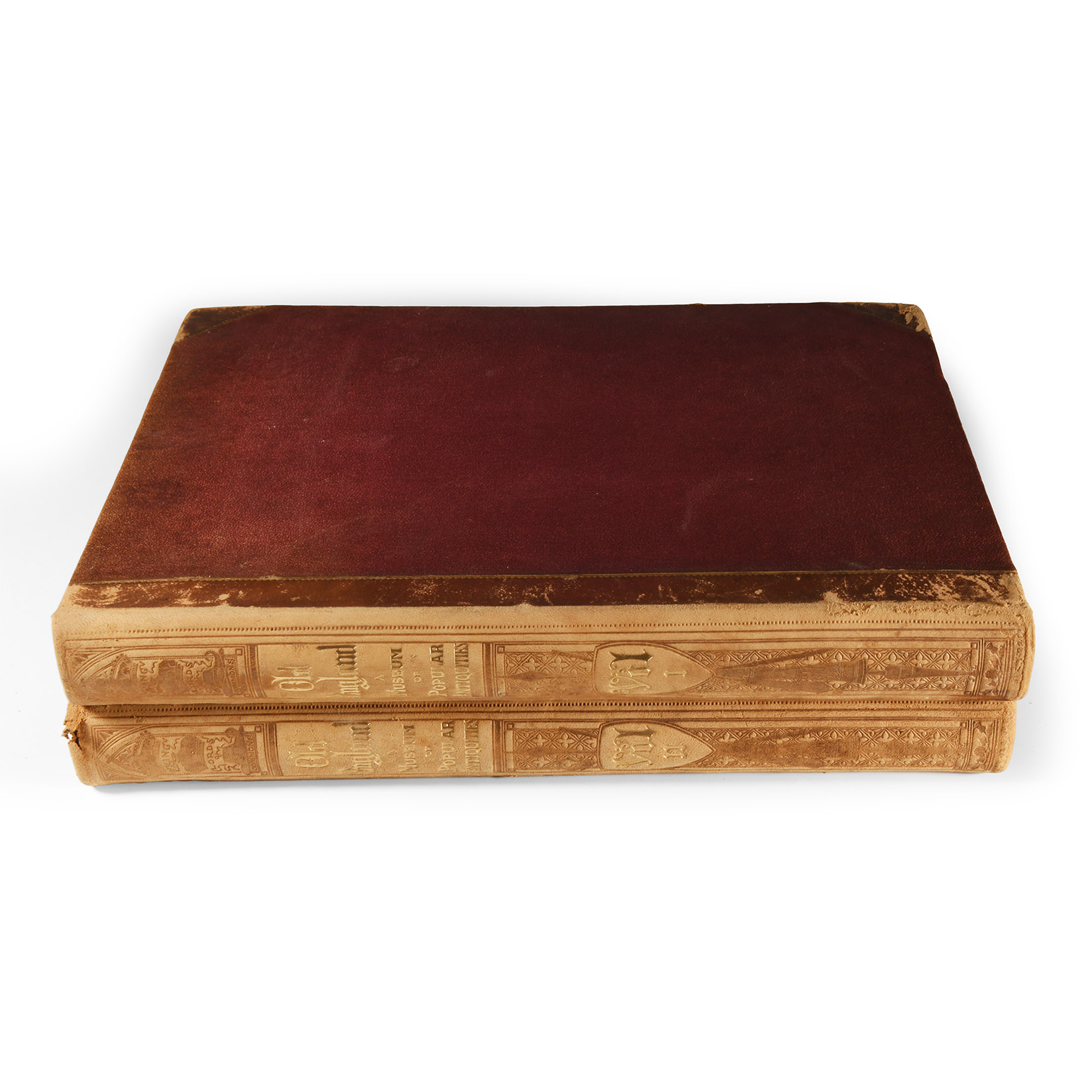 Archaeological Books - Old England: A Pictorial Museum of Regal, Ecclesiastical, Municipal, Baronial, and Popular Antiquities Volume I & II