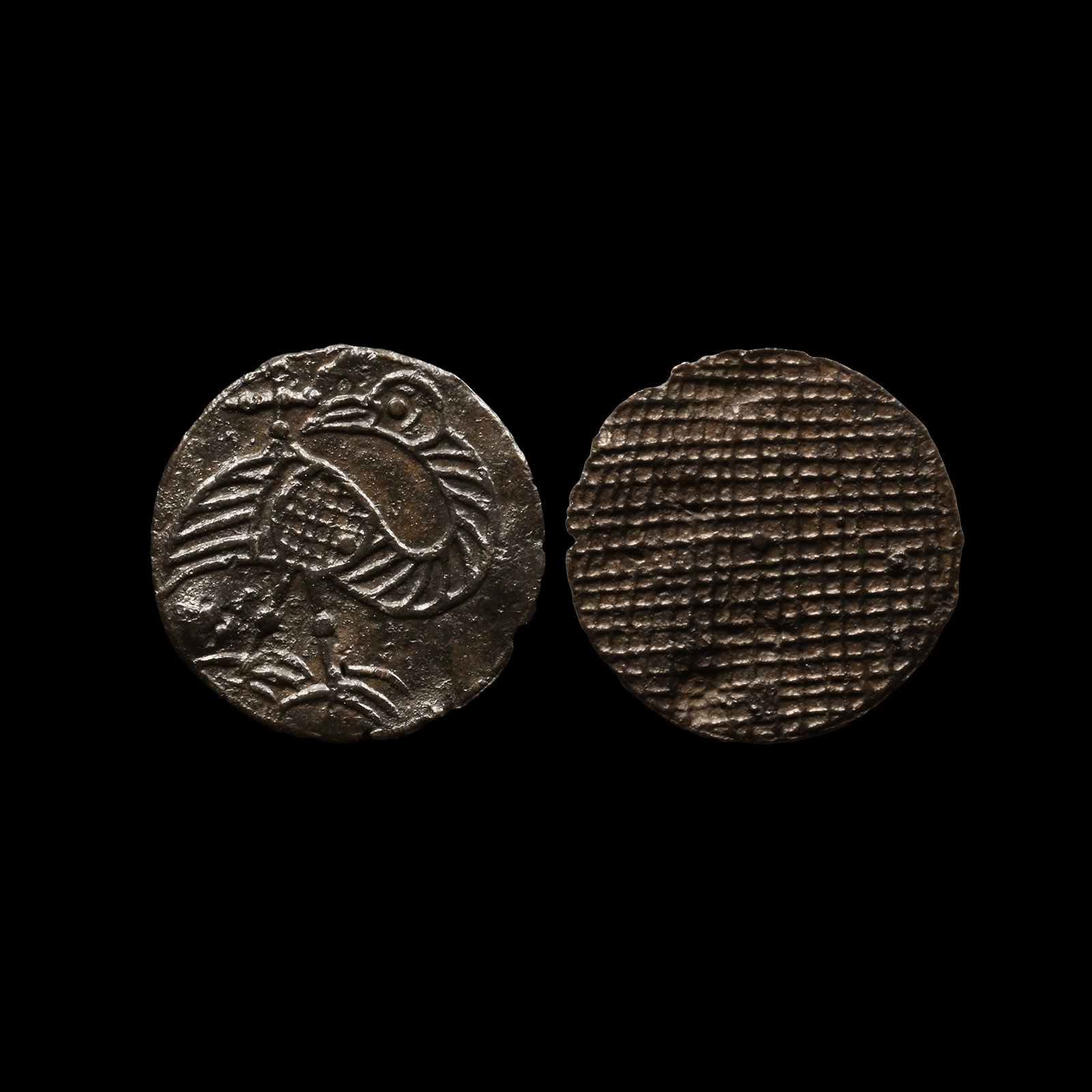 Medieval 'Thames' Bifacial Pewter Wine Tavern Token