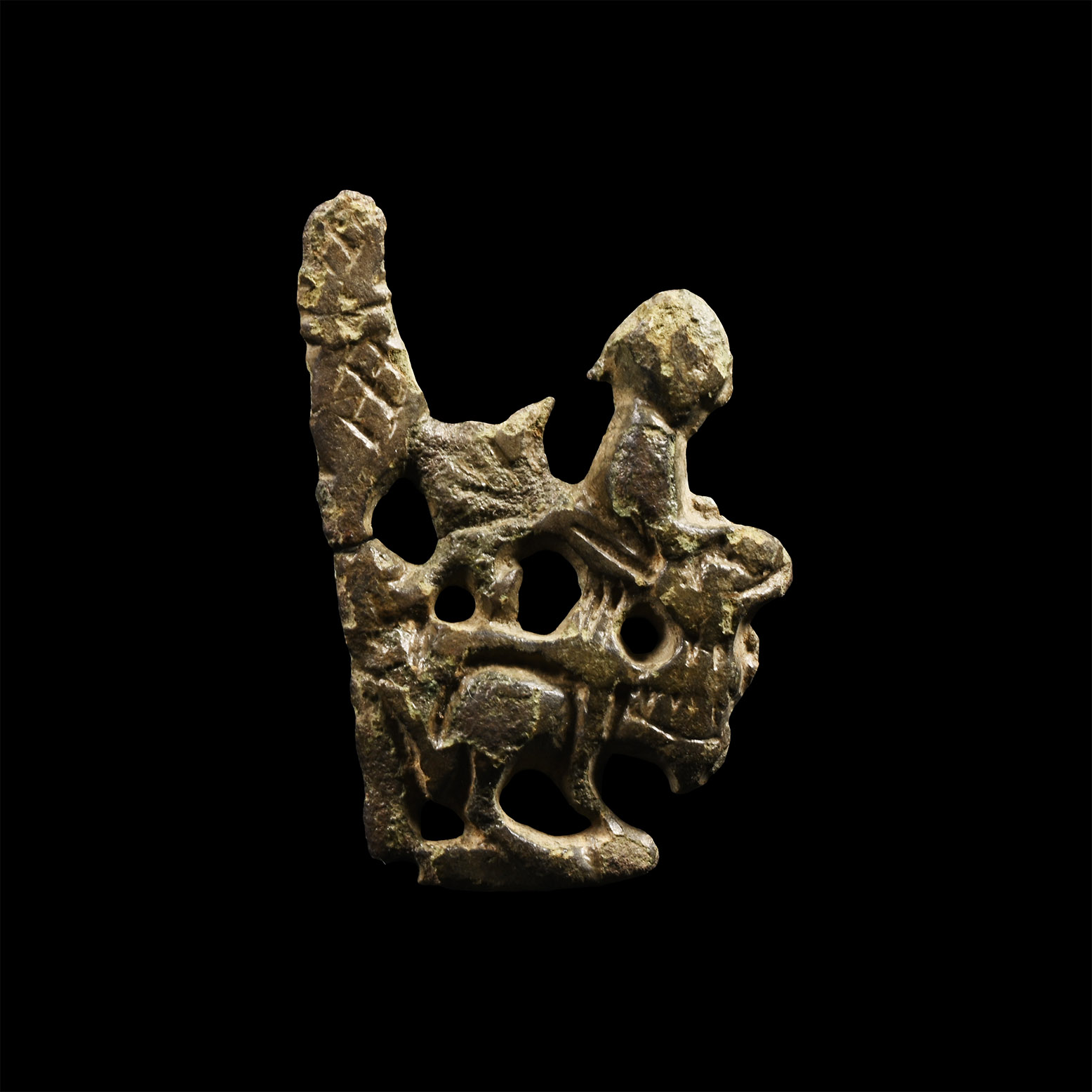 Anglo-Norman 'Thames' Bronze Dagger Chape