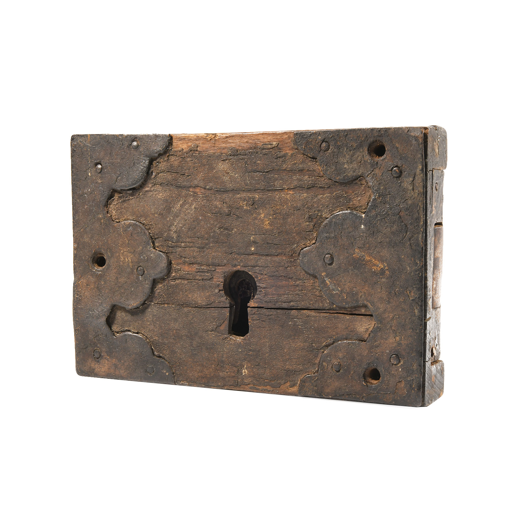 Tudor Period Iron Lock with Mounts