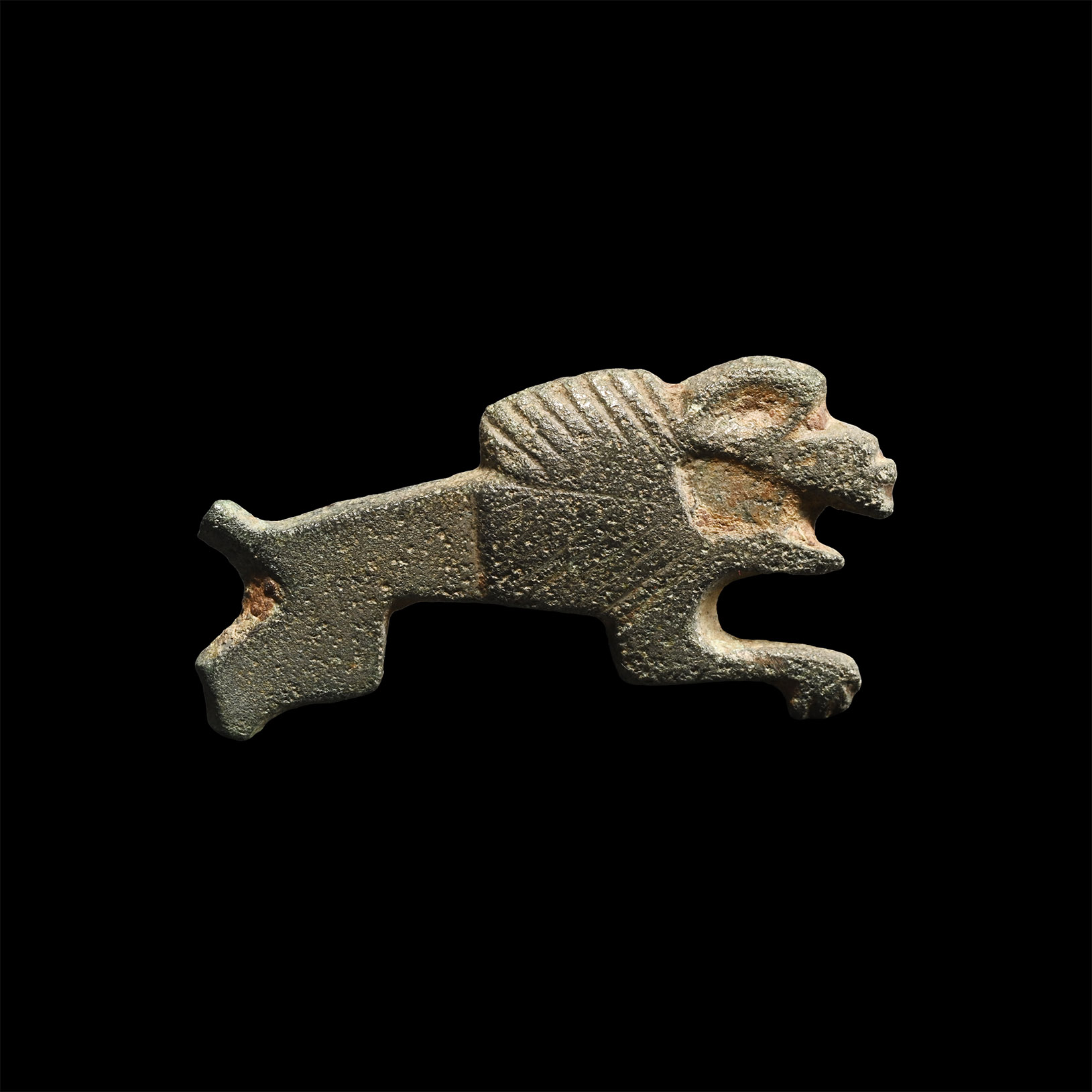 Roman 'Essex' Bronze Lion Brooch