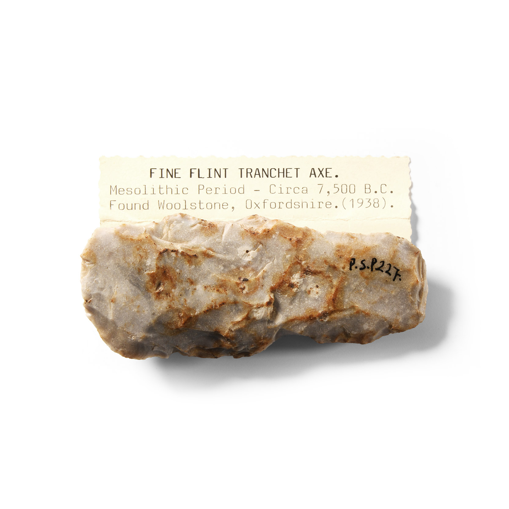 Stone Age Flint Tranchet Axe