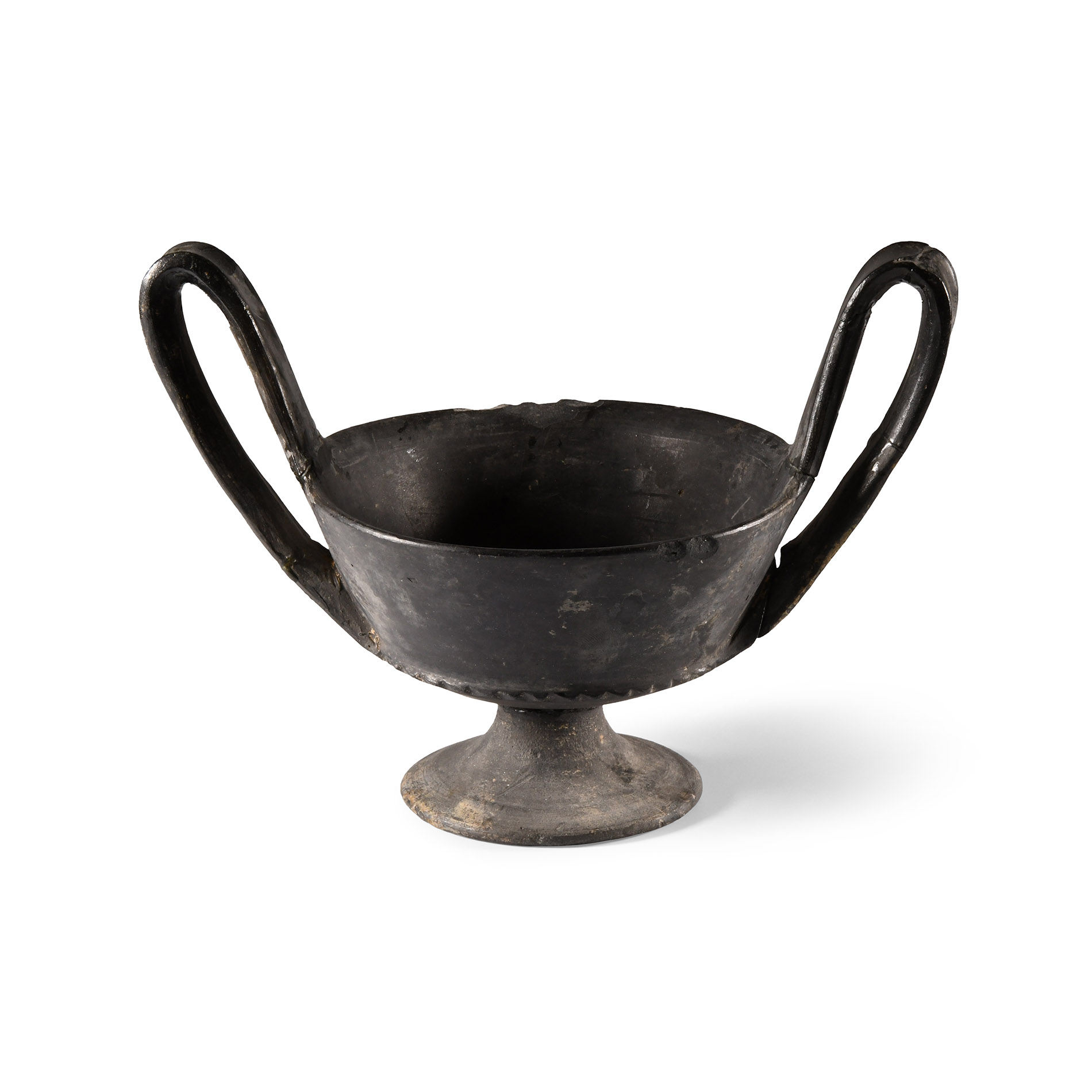 Etruscan Bucchero Kantharos Cup