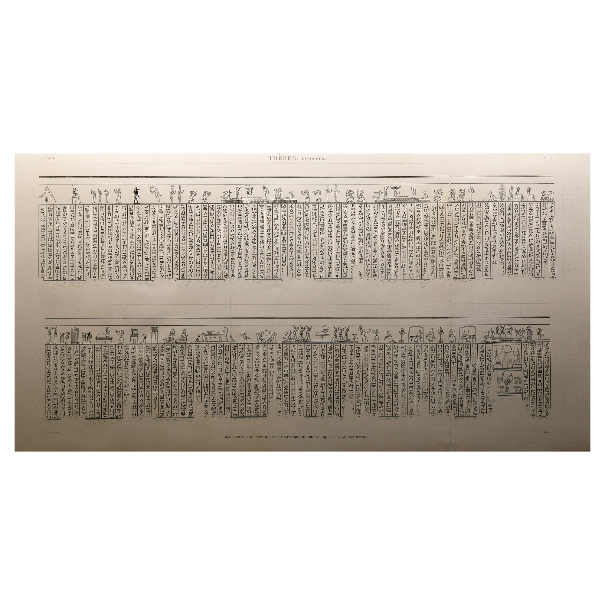 Large Egyptian Expedition Lithograph Print