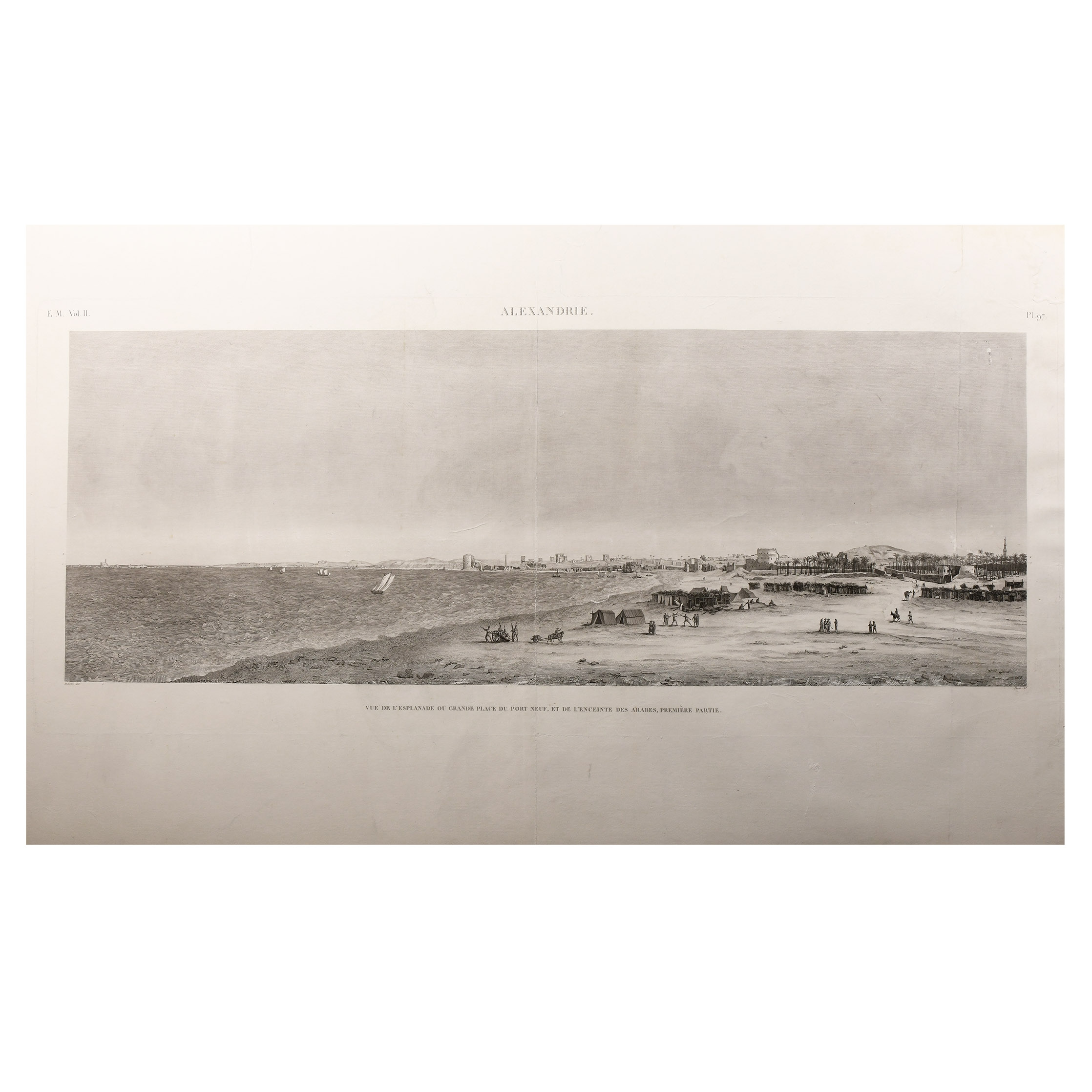 Large Egyptian Expedition Lithograph Print