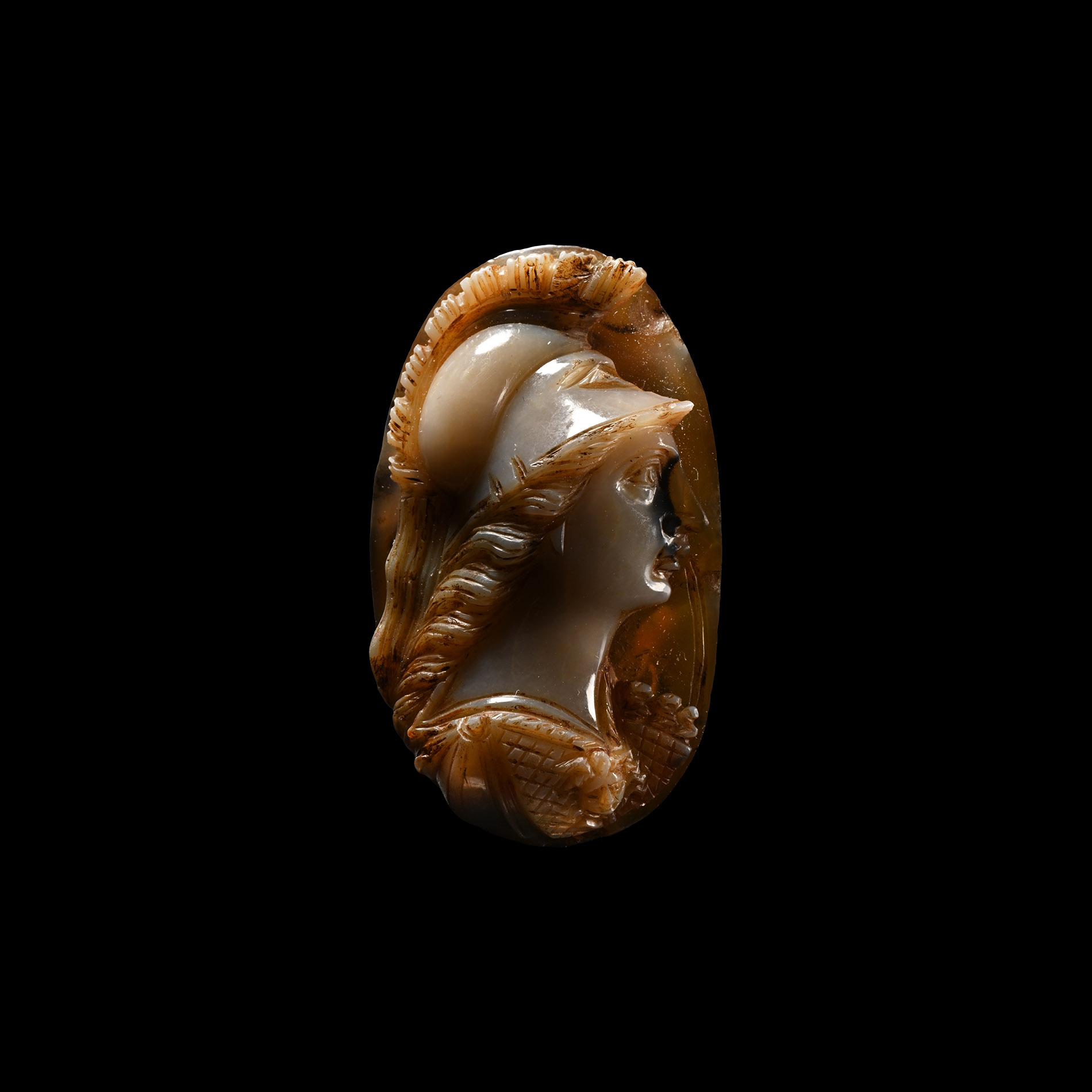 Roman Agate Cameo of Minerva