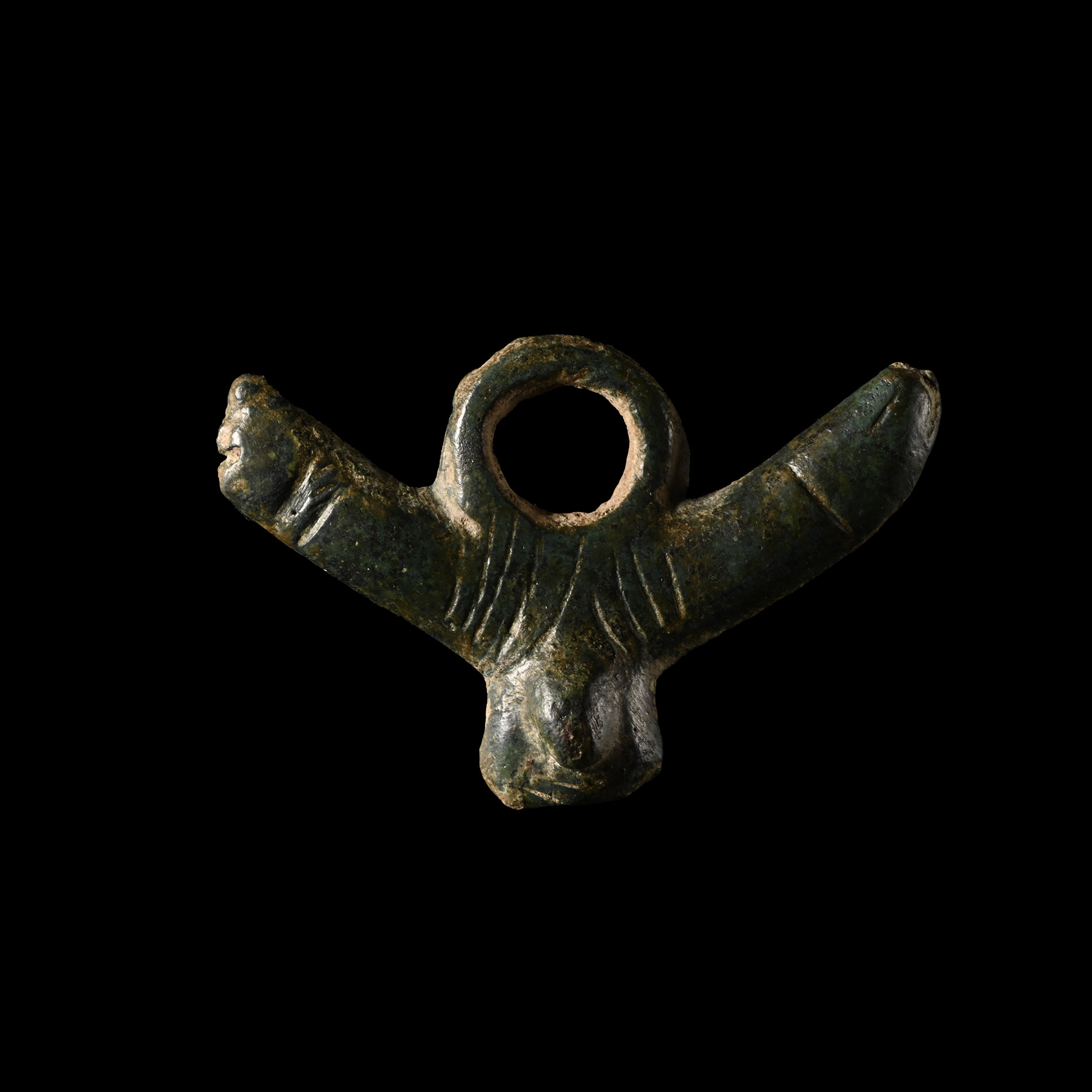 Roman Bronze Phallic Pendant