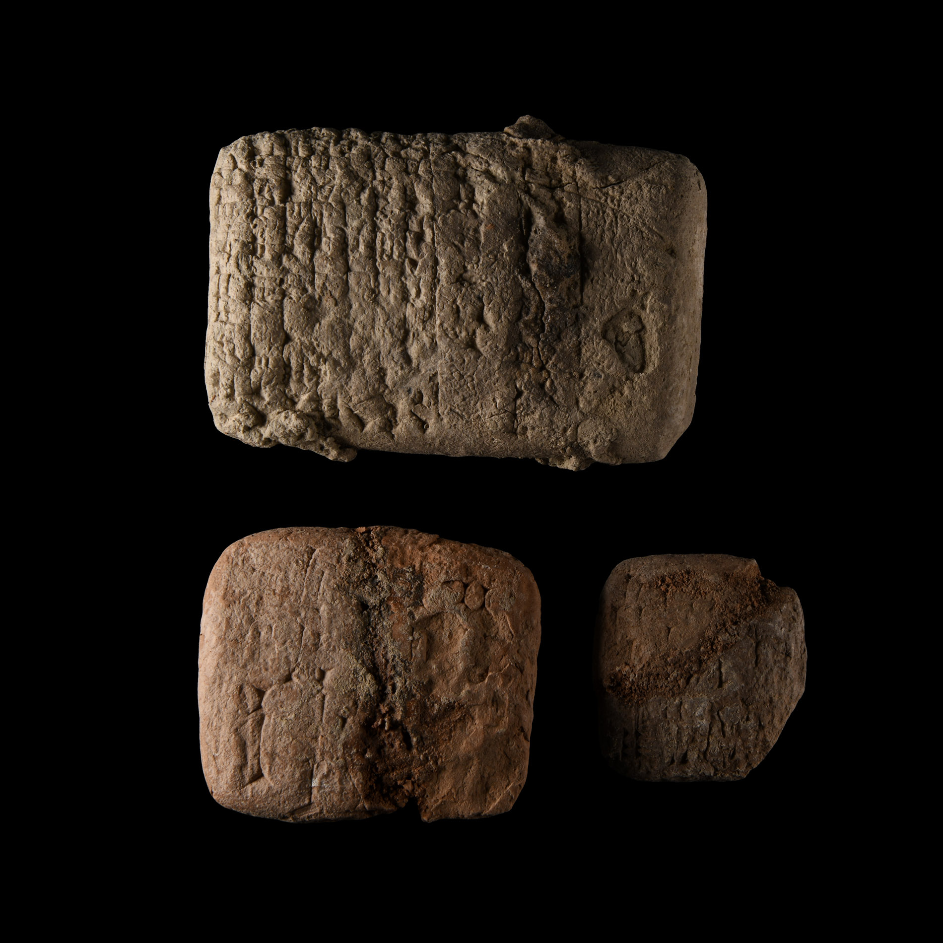 Mesopotamian Cuneiform Tablet Fragment Group