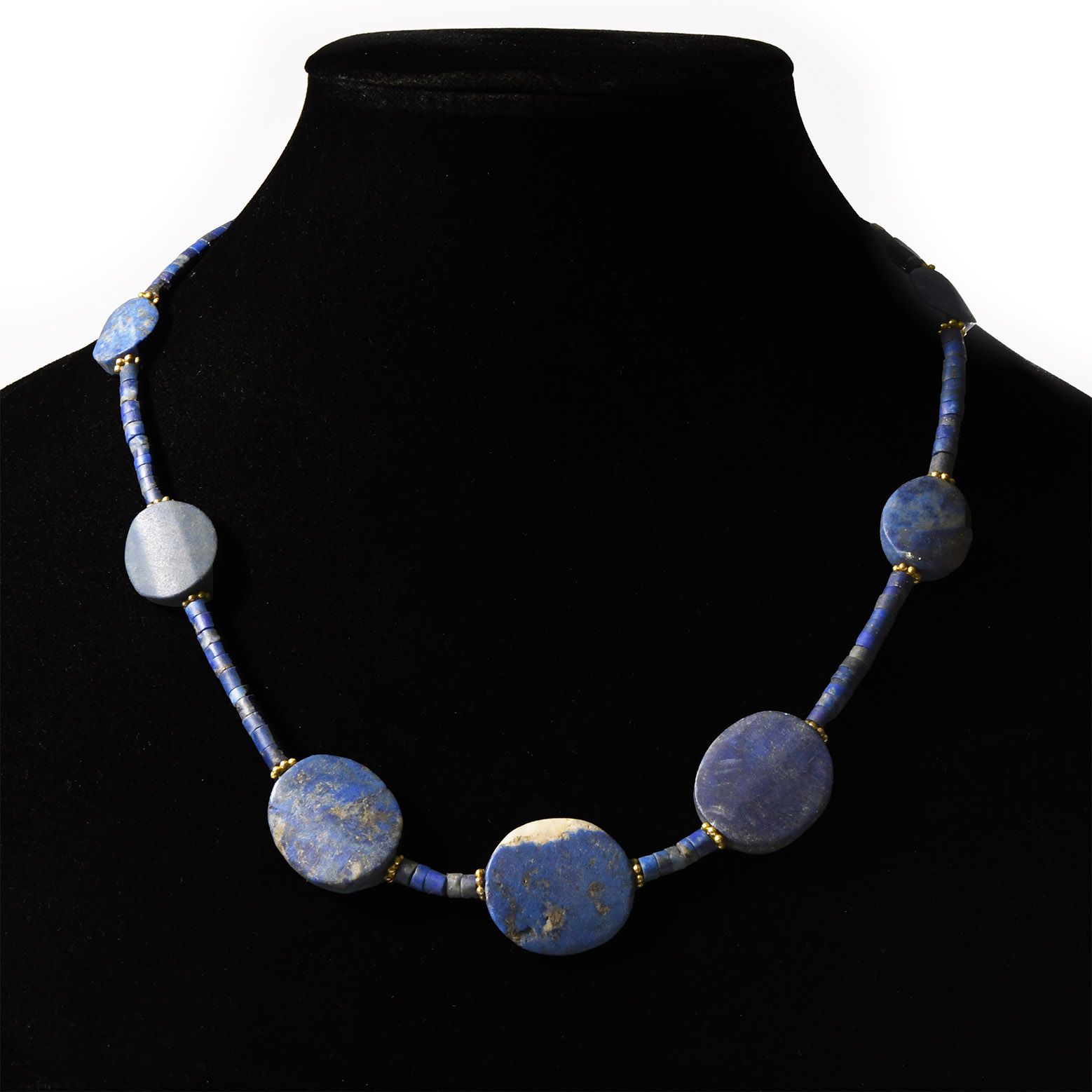 Bactrian Style Lapis Lazuli Bead Necklace