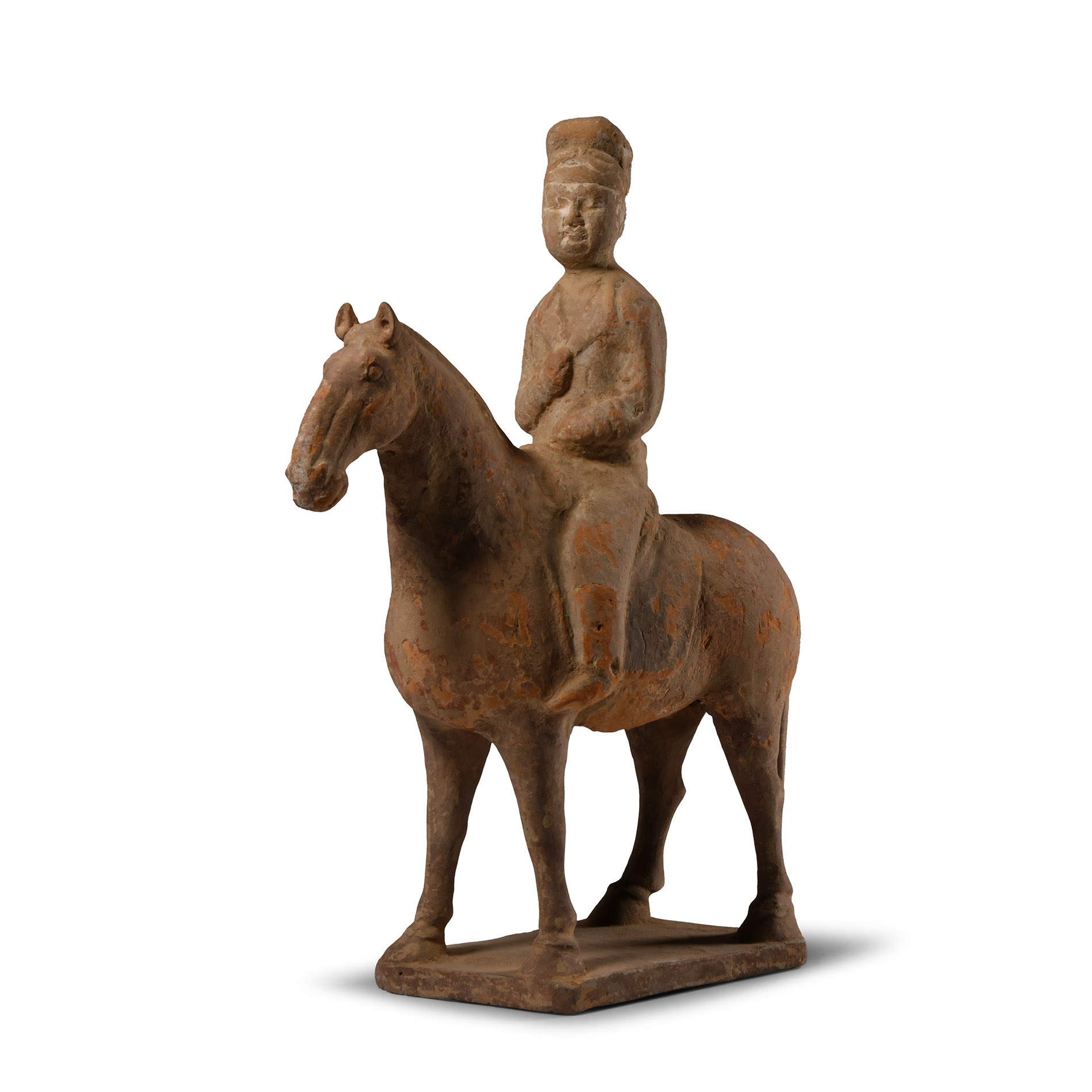 Chinese Tang Horse and Rider Figure