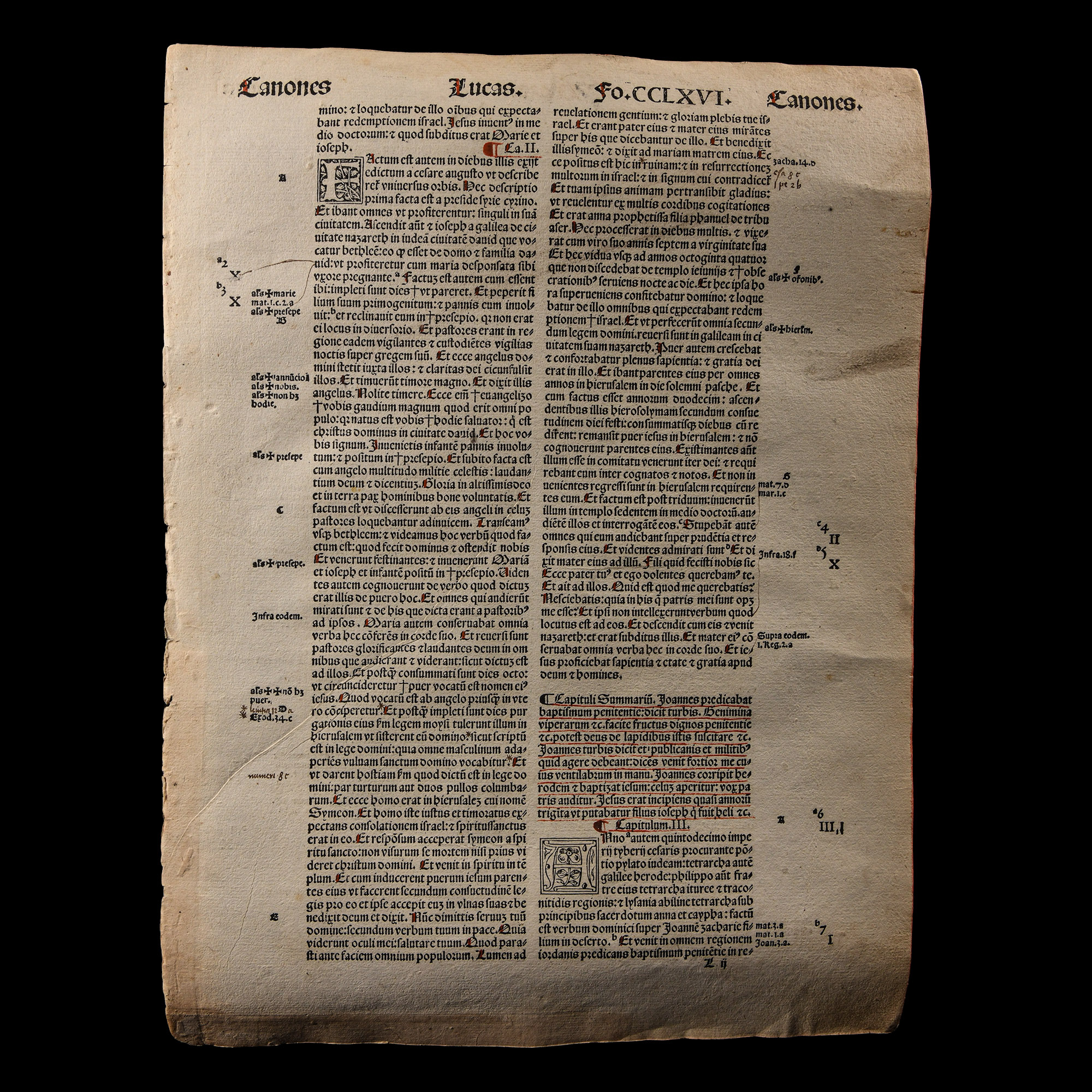 Medieval Printed Bible Page