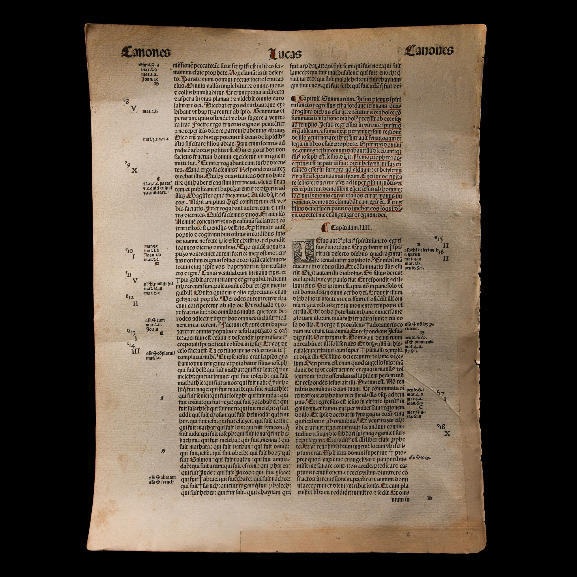 Medieval Printed Bible Page