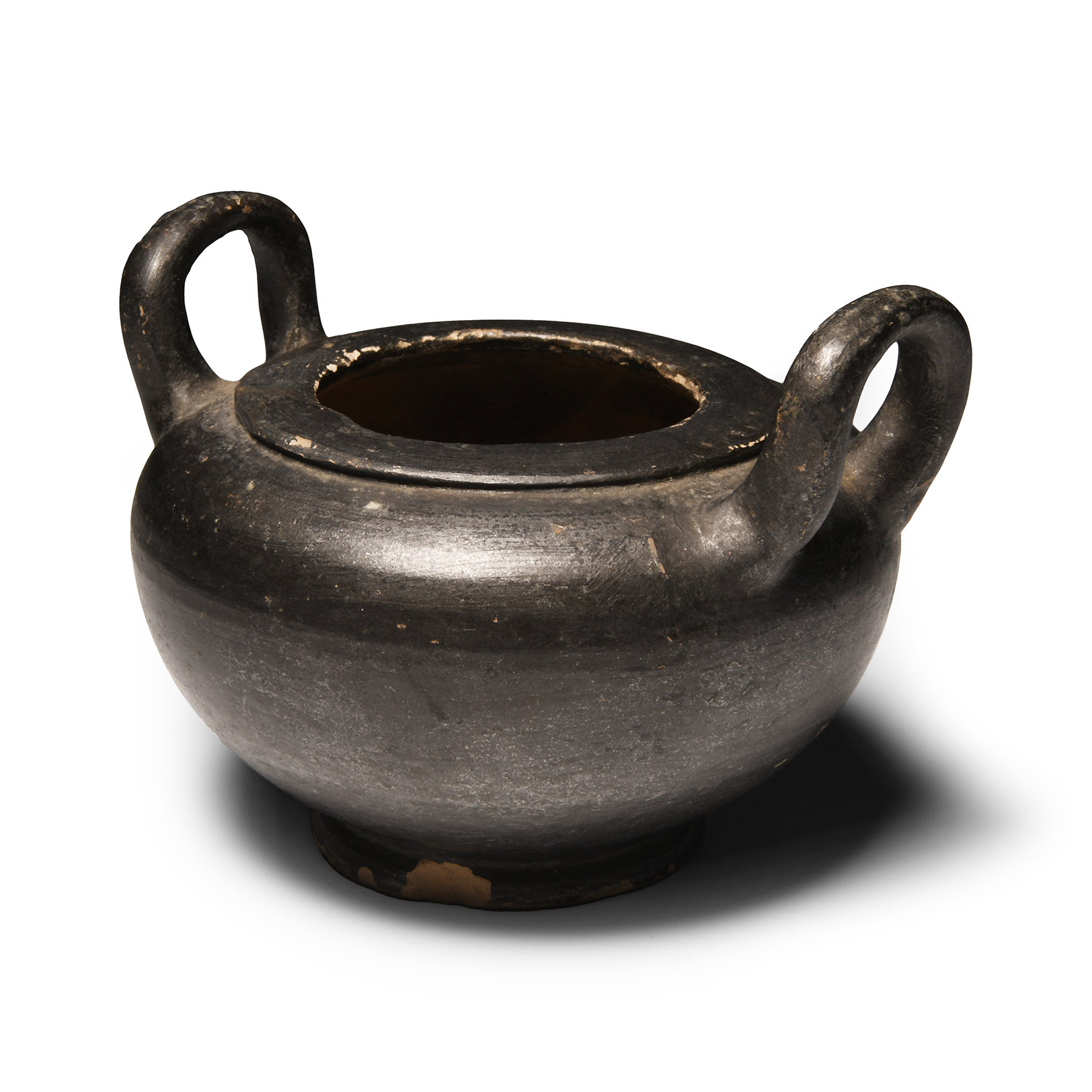 Greek Apulian Blackware Pyxis